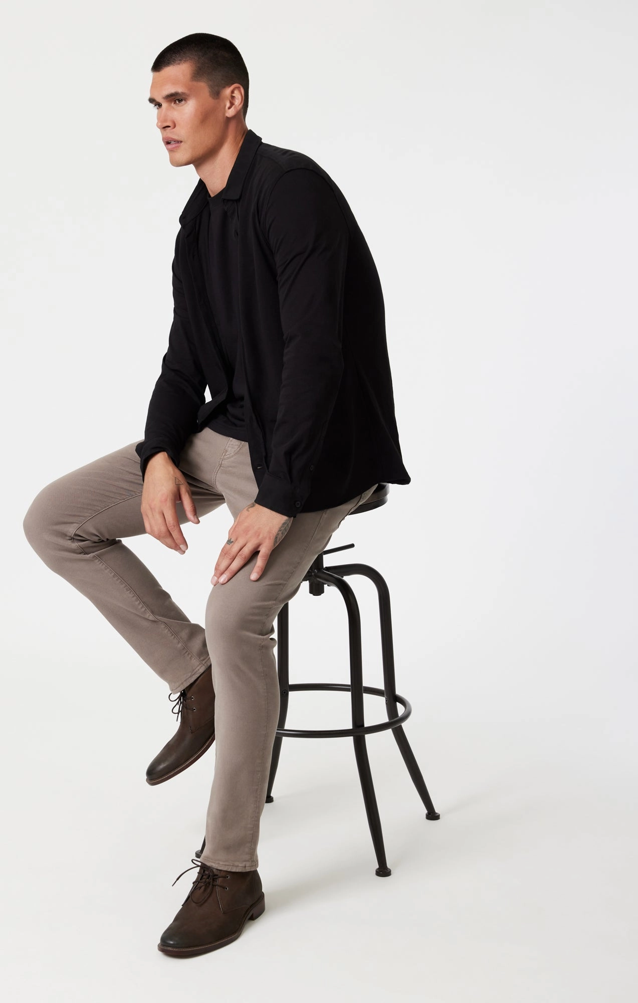 JAKE SLIM LEG IN ROCK LUXE TWILL breathable panels OdorResistant