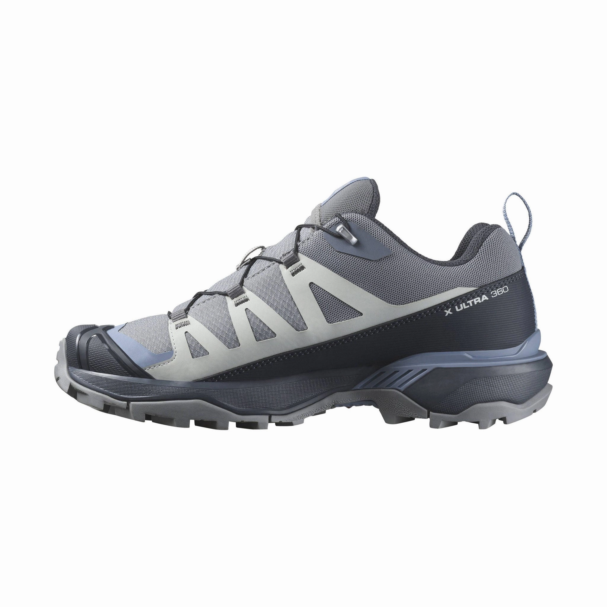 LightweightDesign FoamMidsole Salomon Women's X Ultra 360 Hiking Shoes - Sharkskin/Grisaille/Stonewash