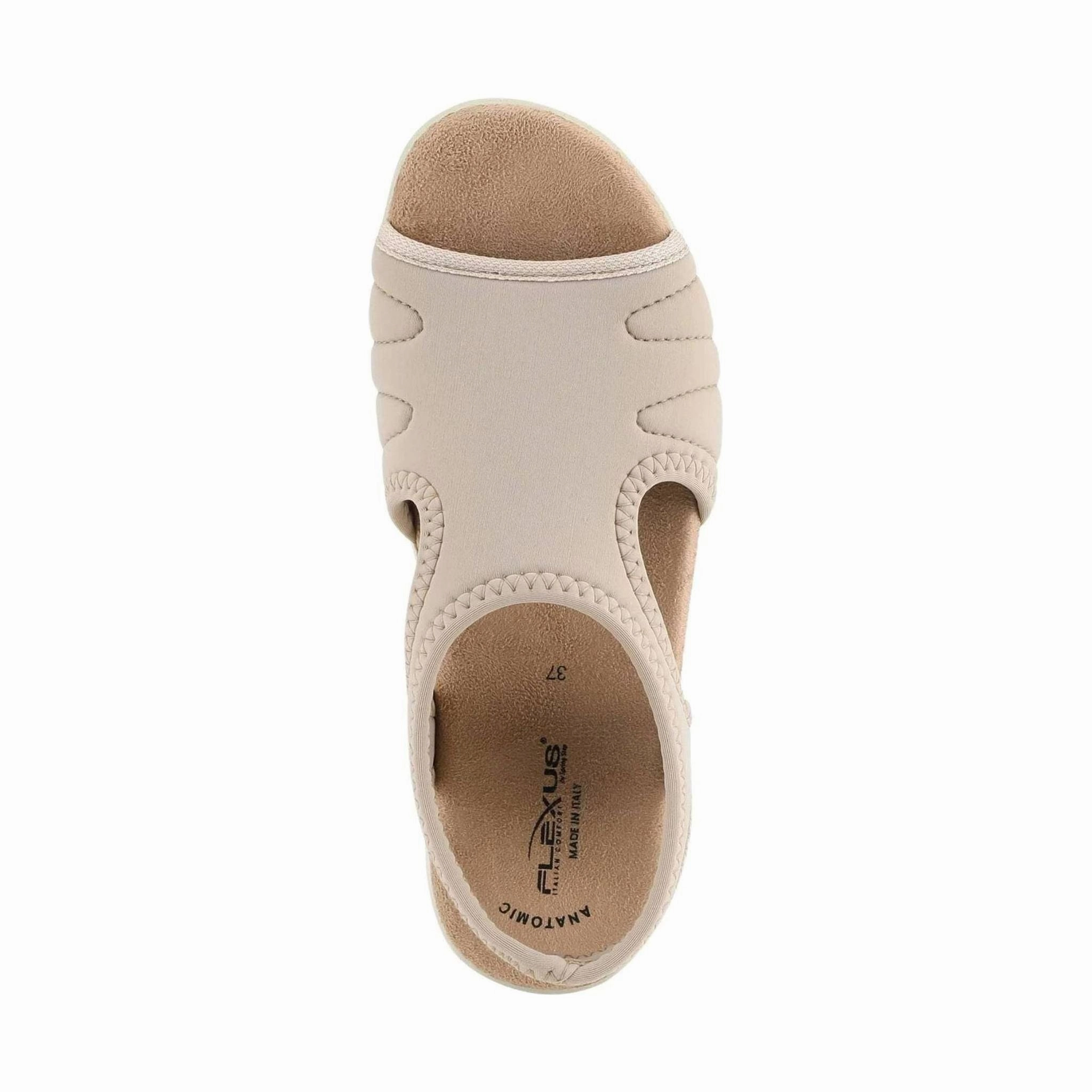 Breathable Flats Summer Comfort Flexus Women's Nyaman Sandal - Beige