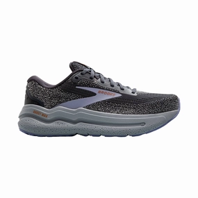Brooks Women's Ghost Max 2 Road Running Shoes - Ebony/Sweet Lavender/Alloy Breath Friendly Hyperlock Heel Counter
