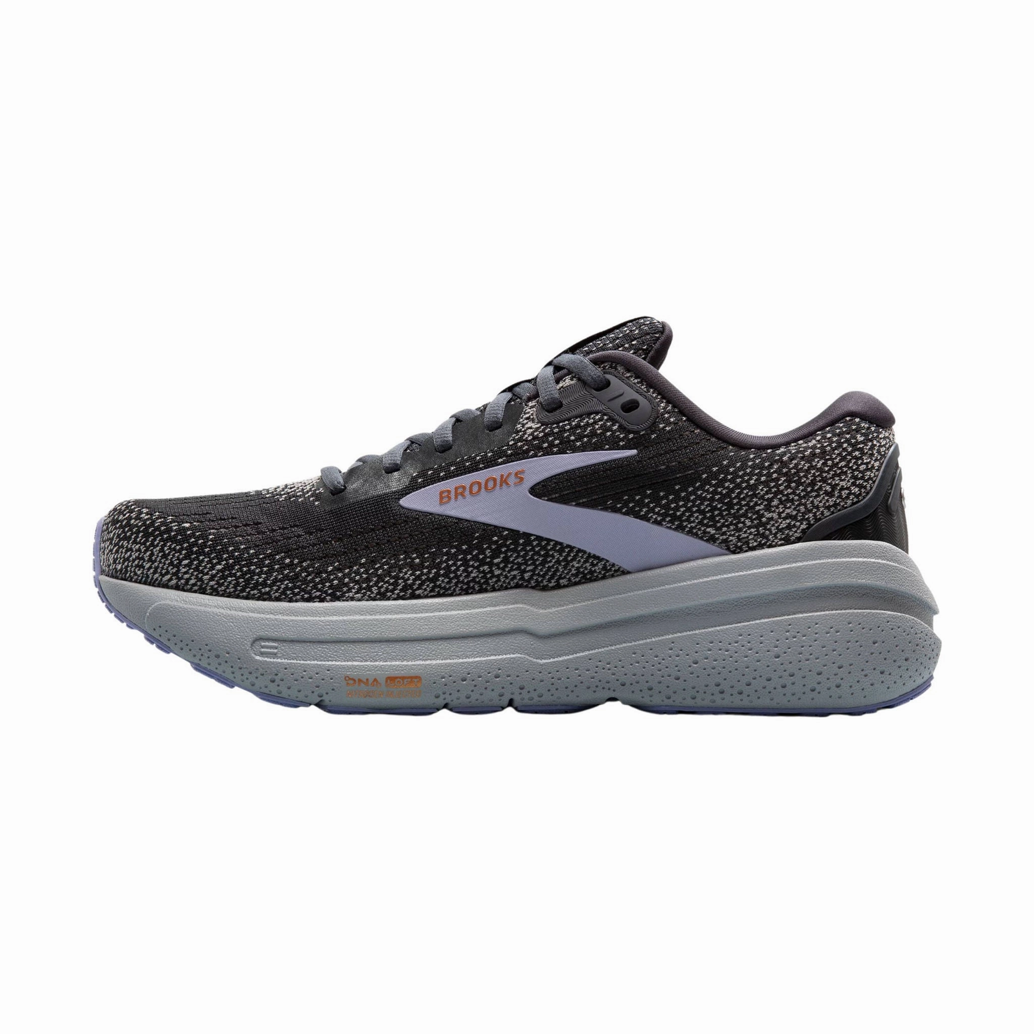 Brooks Women's Ghost Max 2 Road Running Shoes - Ebony/Sweet Lavender/Alloy clean look Ultra Flex Grooves