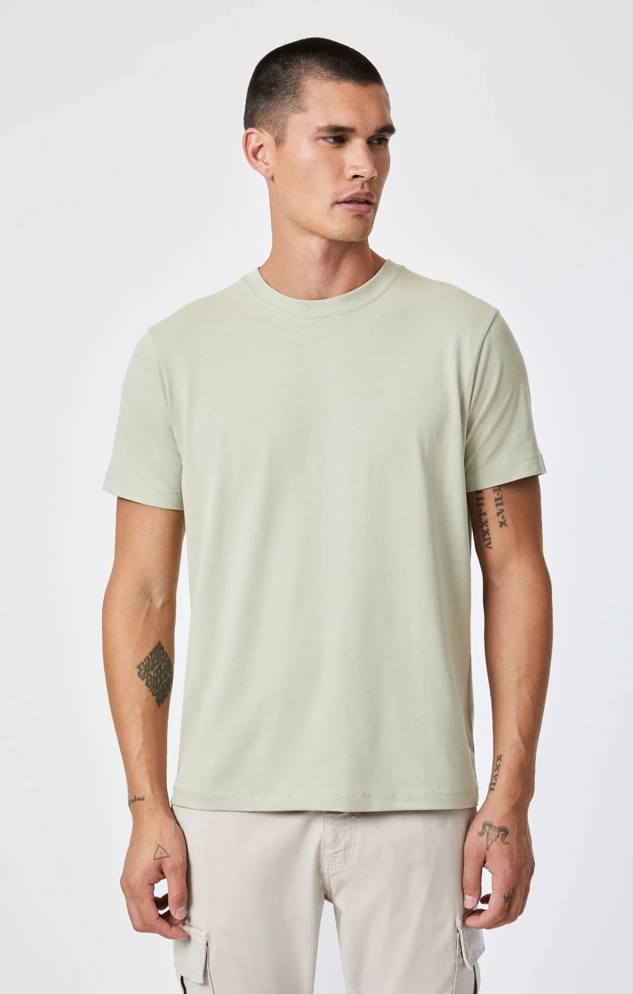 T-SHIRT IN TEA NATURAL DYE Slim Fit Wear Slim Waist
