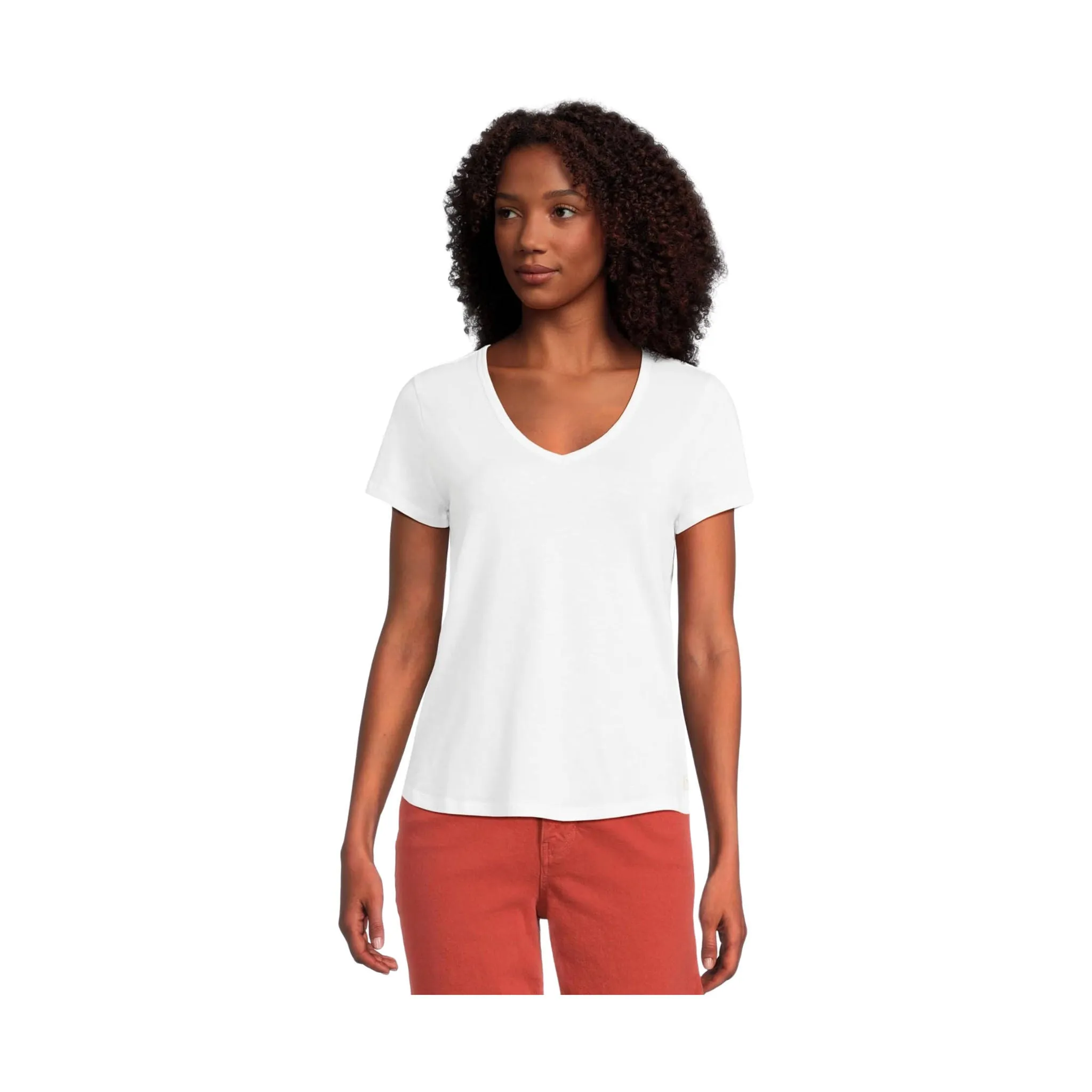 HighNeck Toad & Co Women's Marley II Short Sleeve Tee - True White