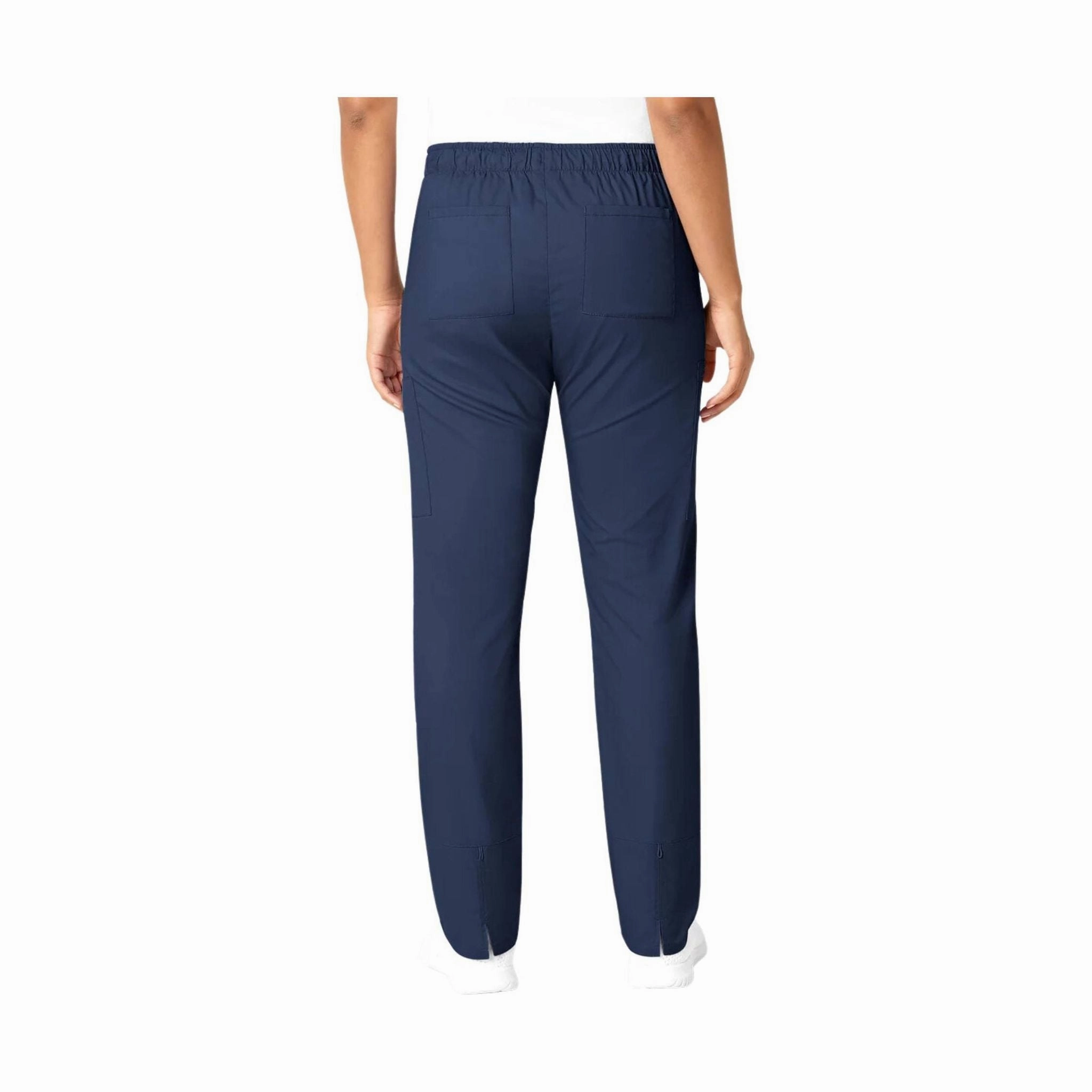 High Stretch Fit Wink Women's Convertible Slim Leg Scrub Pant - Navy