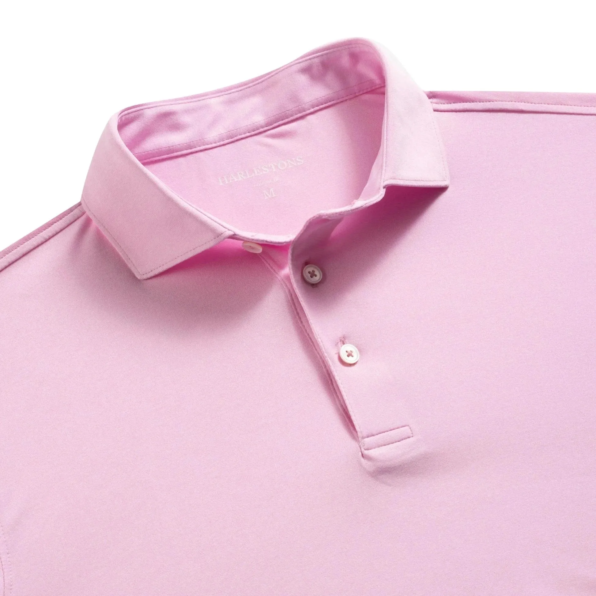 Tagless Neck Label Preppy Vibe The Isle Polo - Mills Pink