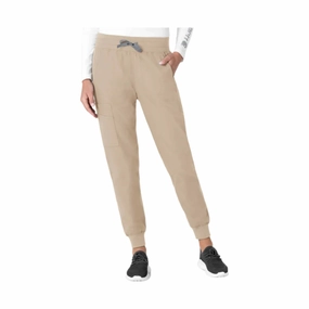 Carhartt Women's Force Essentials Jogger Scrub Pant - Khaki Movement Support Soft and Cozy