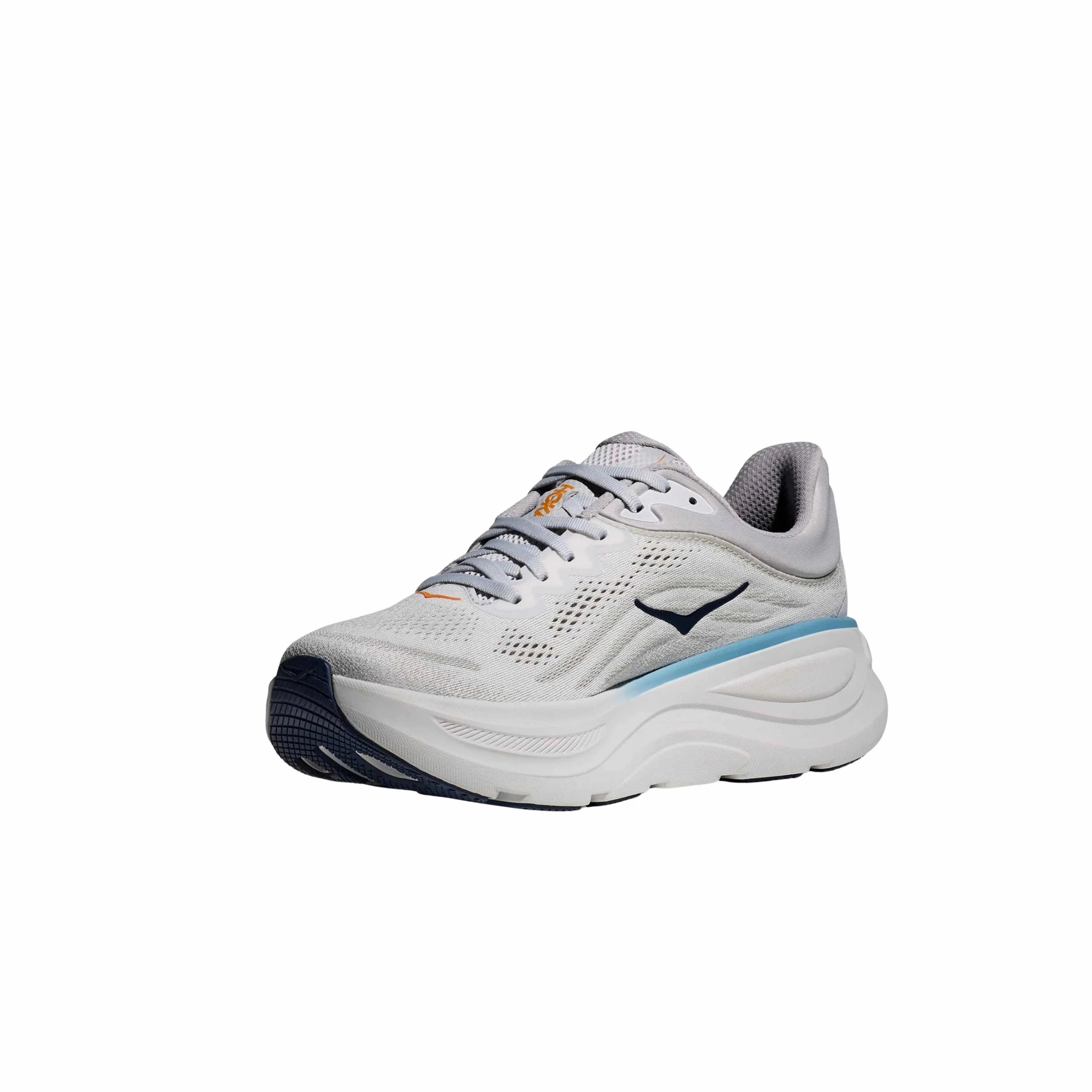 Flexible Torsion Maximum Cushioning HOKA Men's Bondi 9 Running Shoes - Stardust/Cosmic Grey