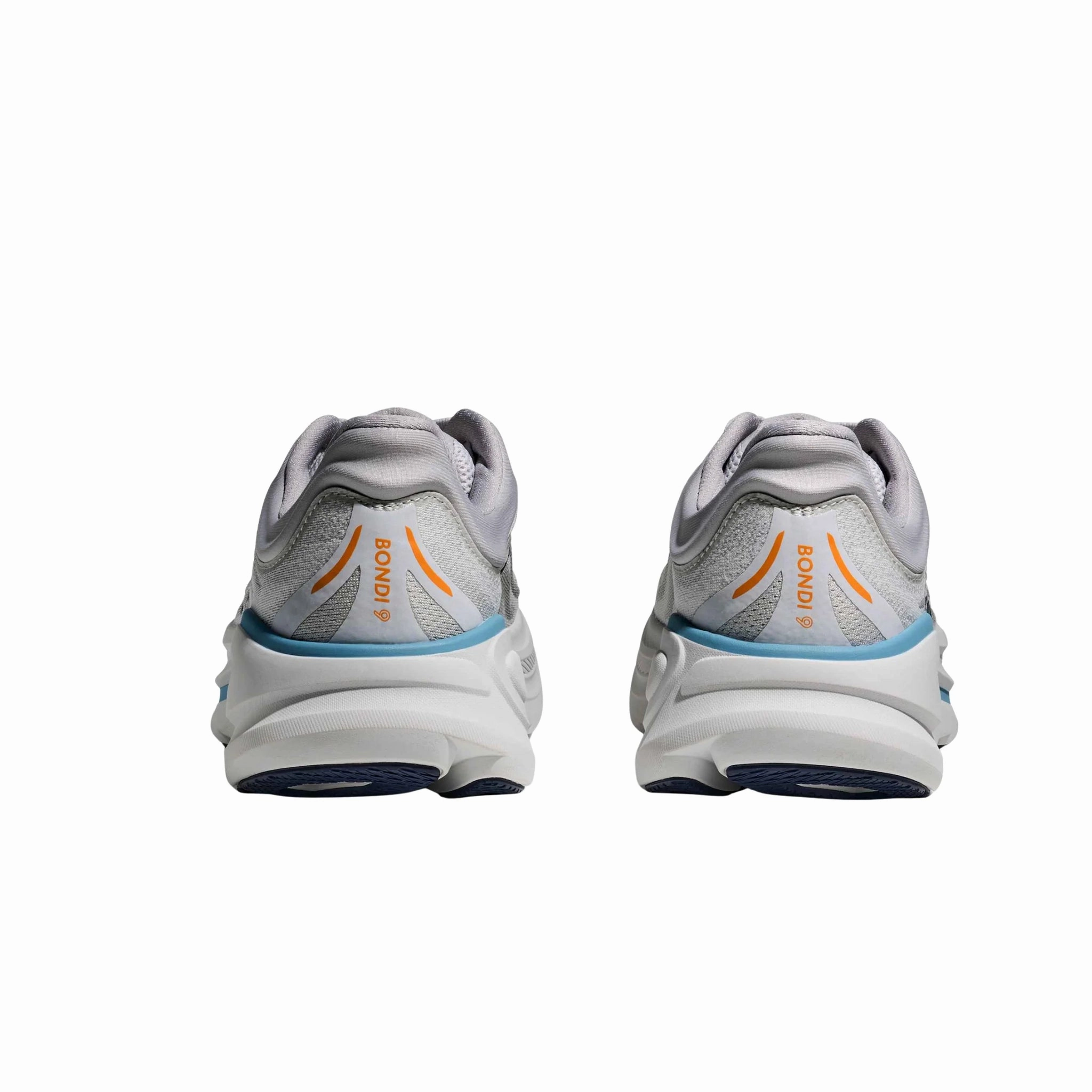 HOKA Men's Bondi 9 Running Shoes - Stardust/Cosmic Grey Abrasion Proof Toe Guard