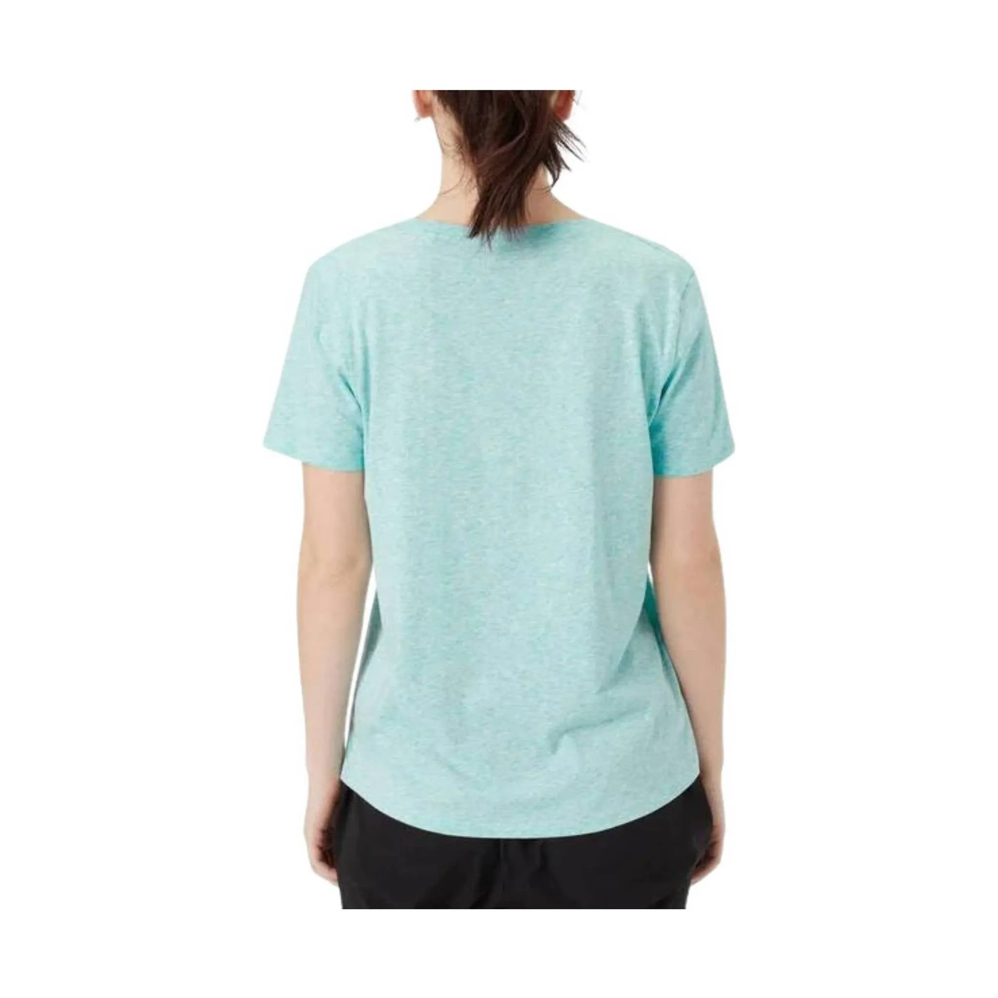 ContrastStitching Seamless construction Tasc Women's All Day V-Neck Top - Joyful Blue Heather