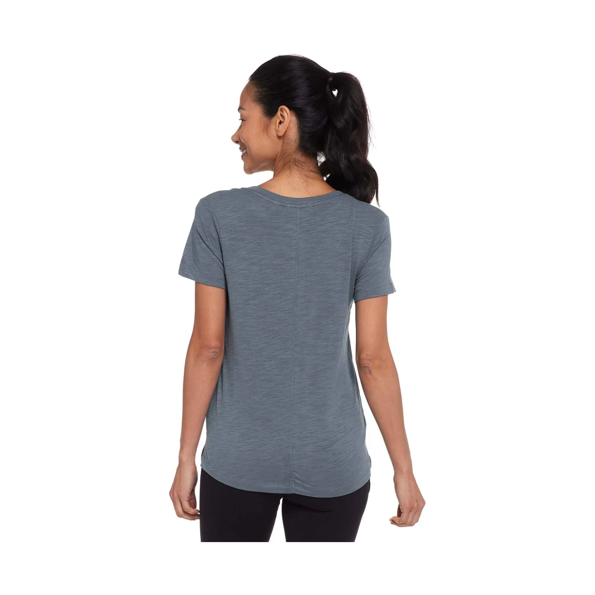 ReflectiveTrims QuickDrySystem Tasc Women's NOLA V Neck T Shirt - Storm