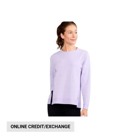 Comfortable Style Chill Style Tasc Women's Riverwalk French Terry Sweatshirt - Lavender Crystal