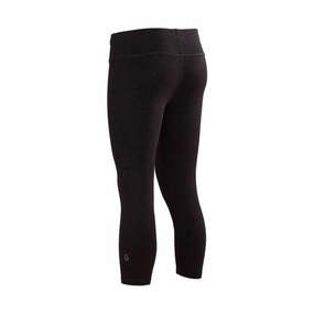 Tasc Performance Women's Nola Crop Leggings - Black Durable Activewear Cozy Essentials