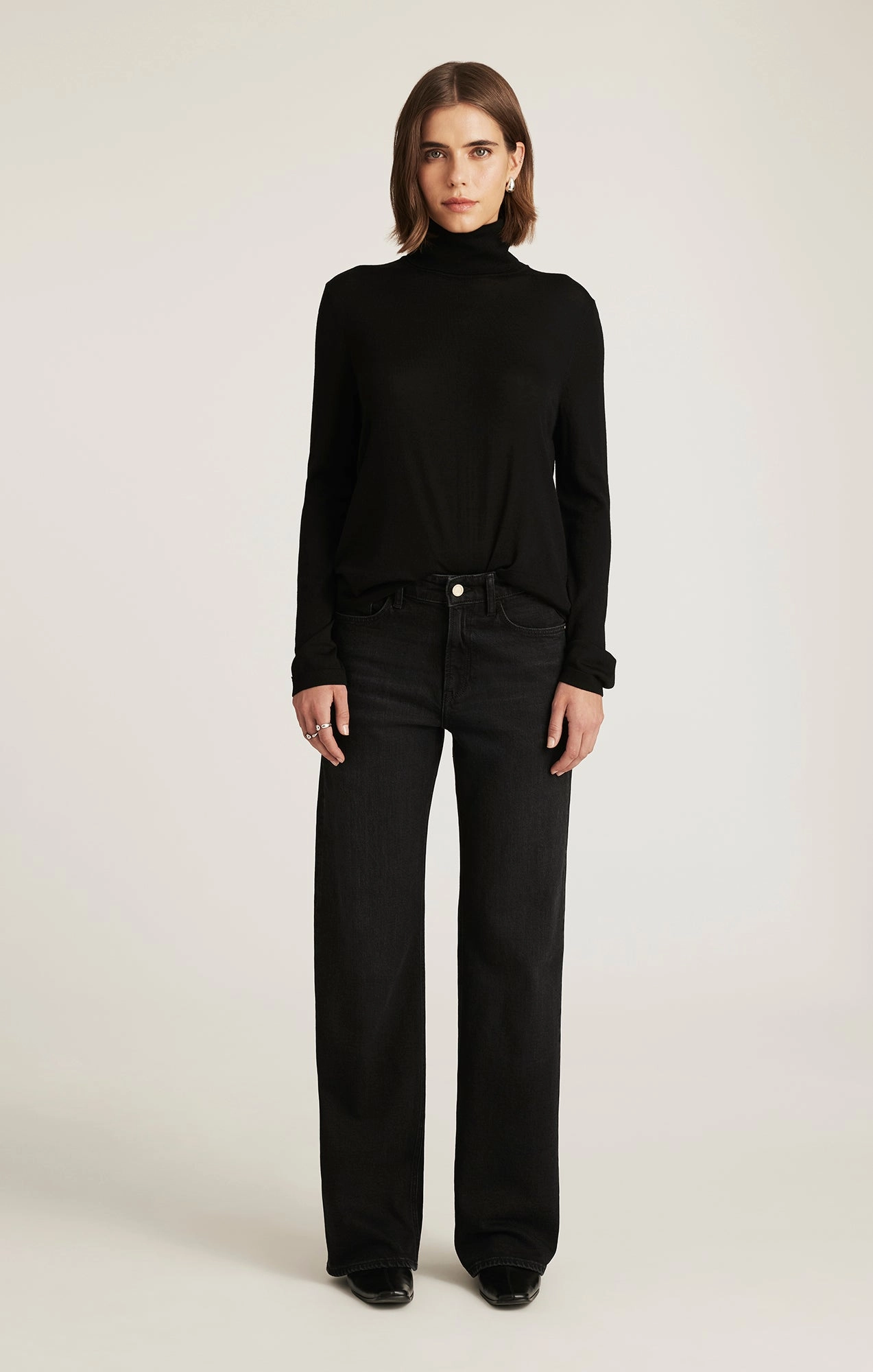 TAYLOR STRAIGHT LEG IN DARK SMOKE GOLD PREMIUM Casual Chic