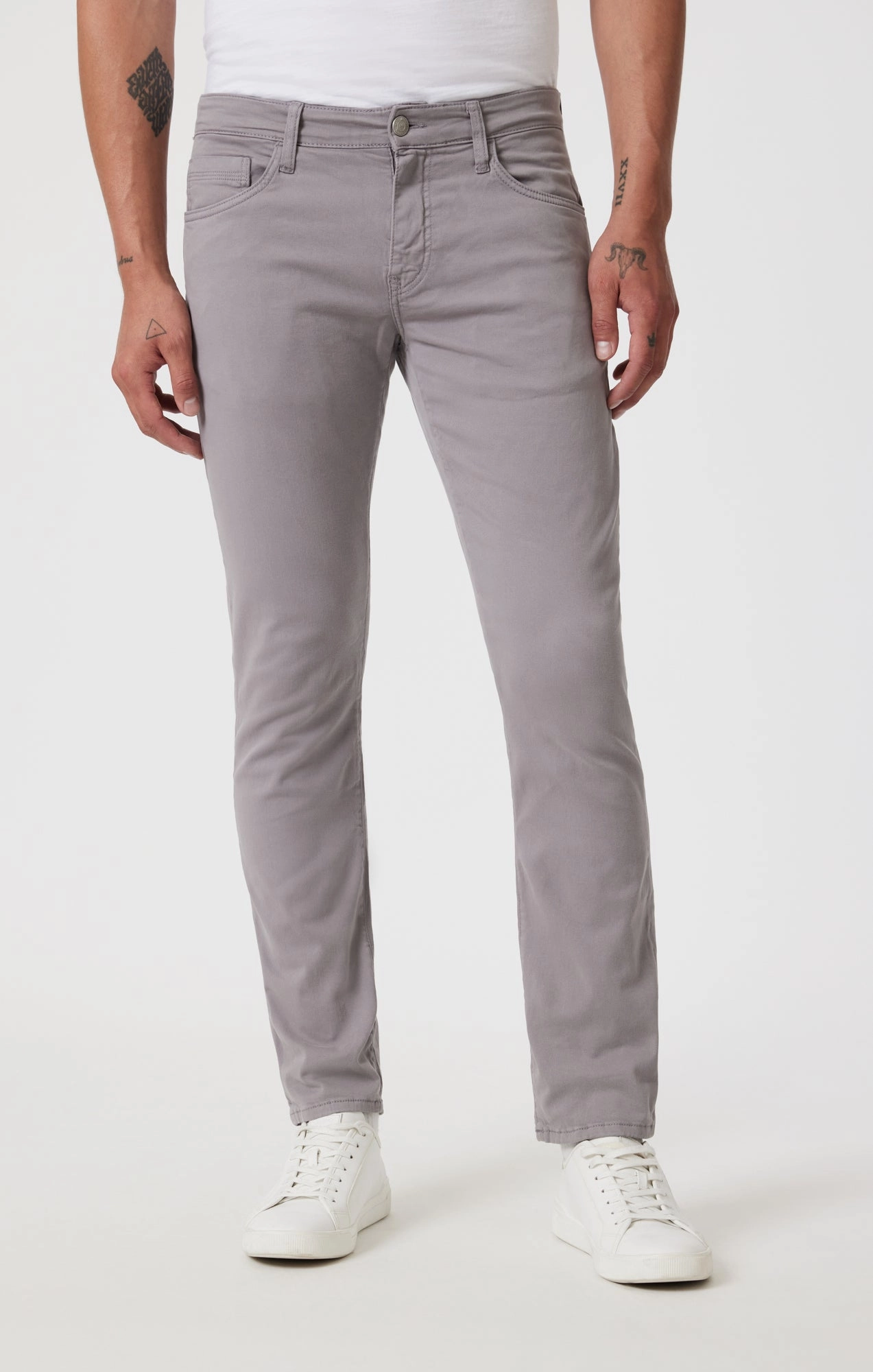 Effortless Style Lightweight Weave JAKE SLIM LEG IN GRAPHITE TWILL