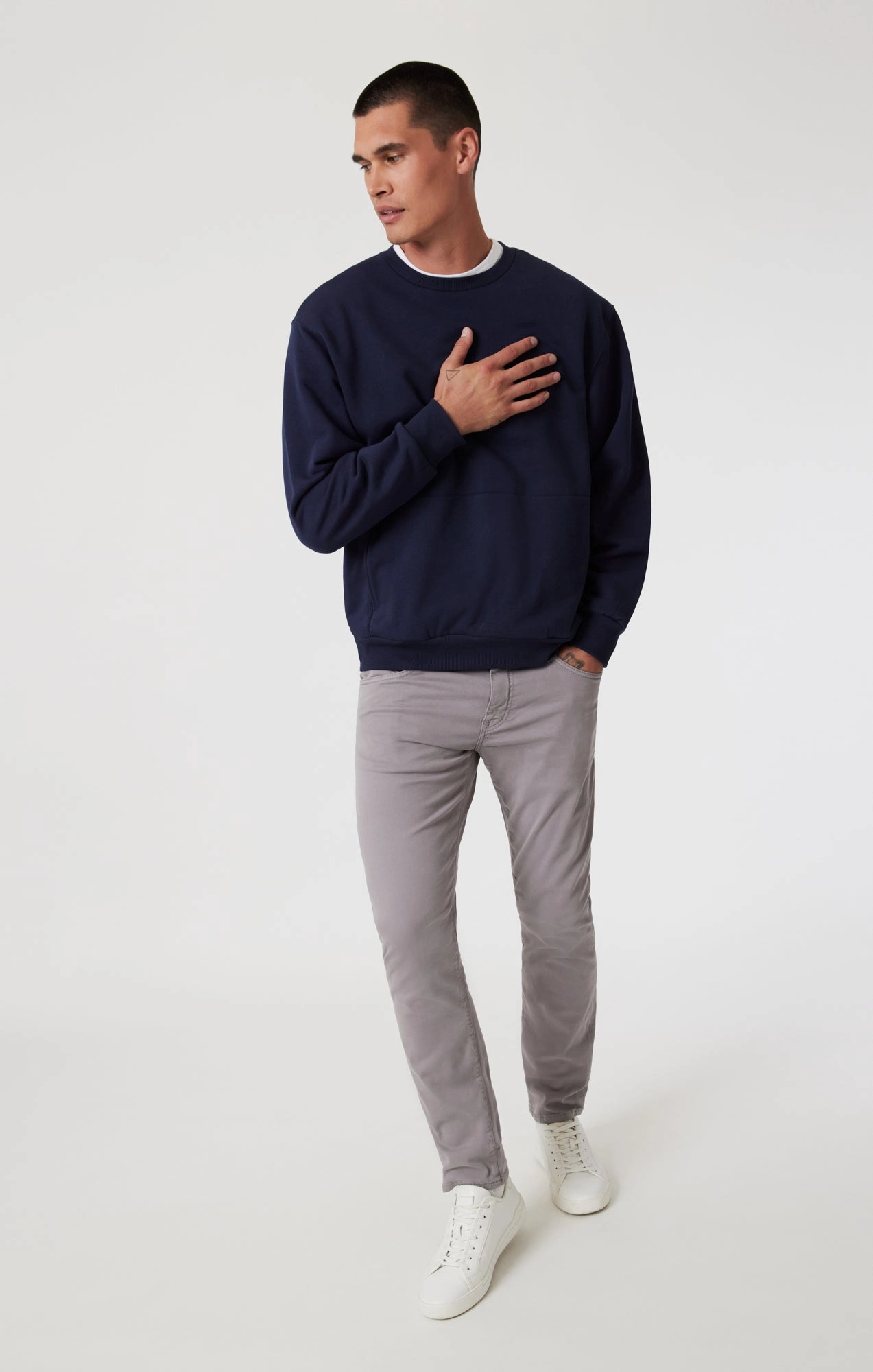 JAKE SLIM LEG IN GRAPHITE TWILL Ultra Soft Texture