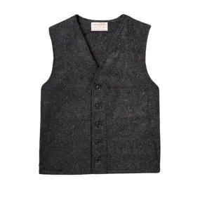 Day Hike Style WeatherproofCoating Filson Men's Mackinaw Wool Vest - Charcoal