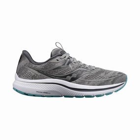 Torsional Stability Frame Shape Memory Saucony Women's Omni 21 Running Shoe - Alloy/Rainfall