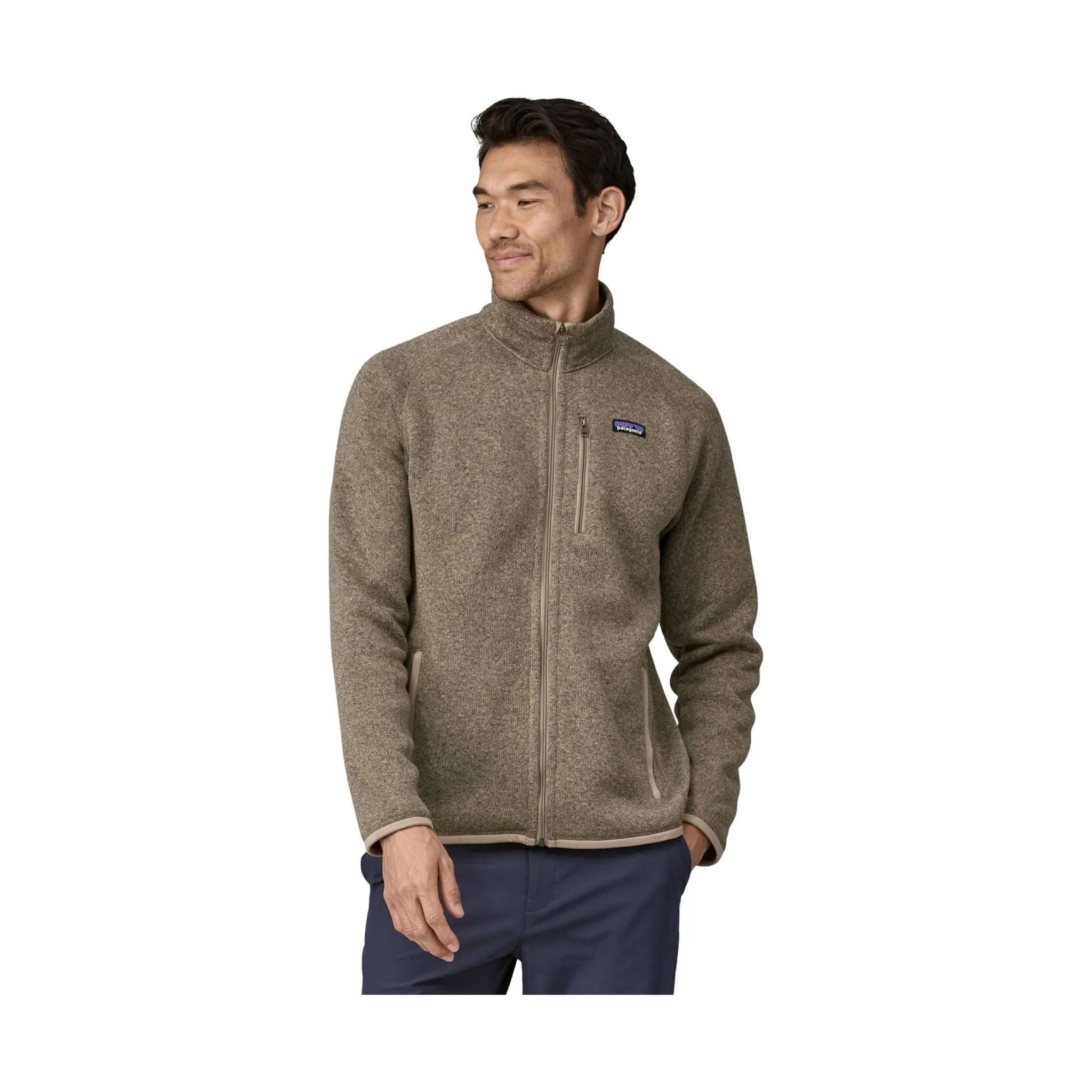 Weatherproof Zipper Tech Practical Design Patagonia Men's Better Sweater Fleece Jacket - Seabird Grey