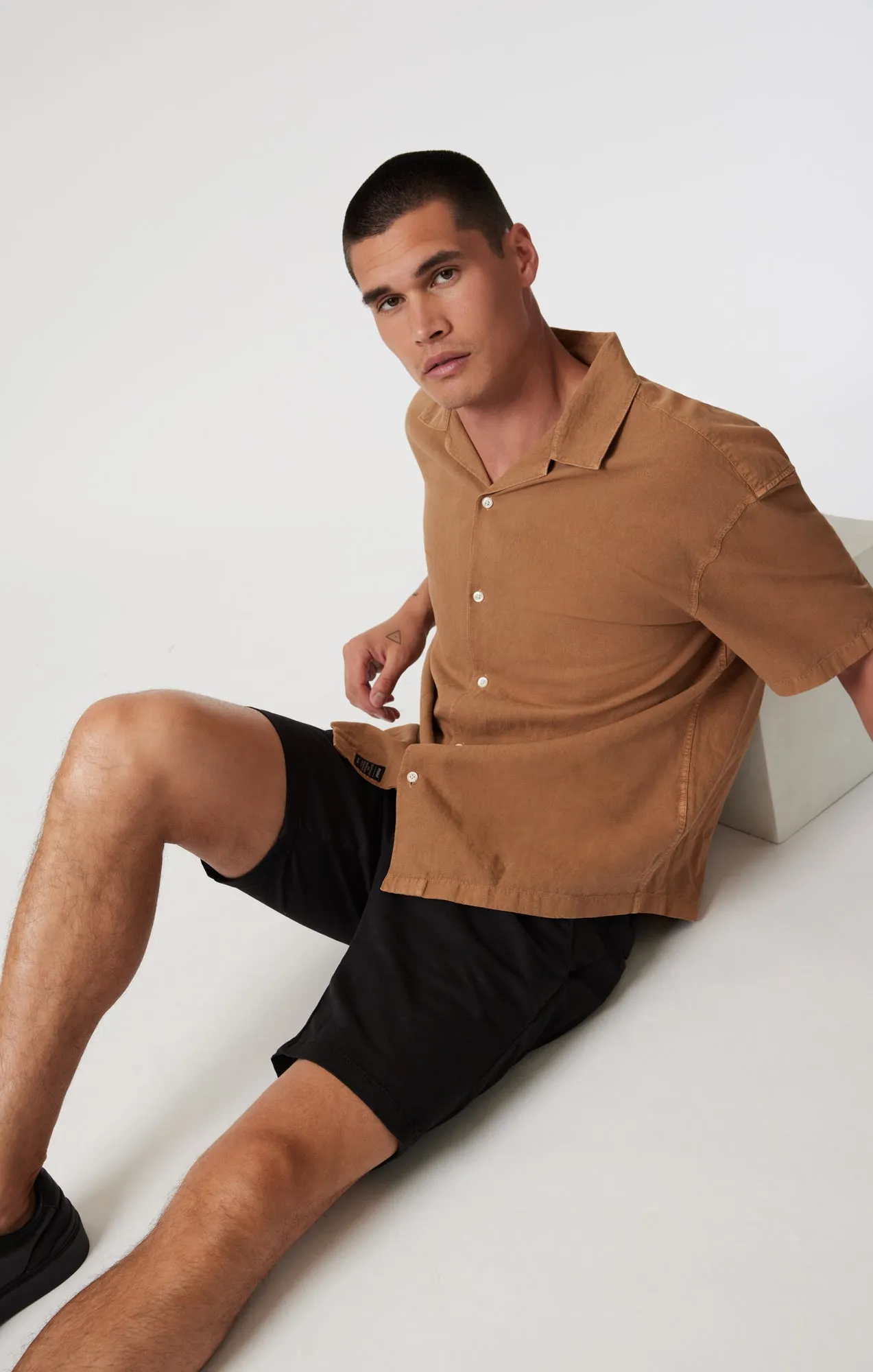 NOAH SHORTS IN BLACK LUXE TWILL Budget - friendly Functional Waist