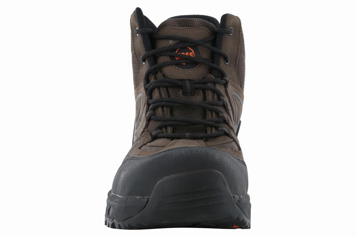 Quick Drying Windy Weather Hoss Eric Hi Aluminum Safety Toe Brown