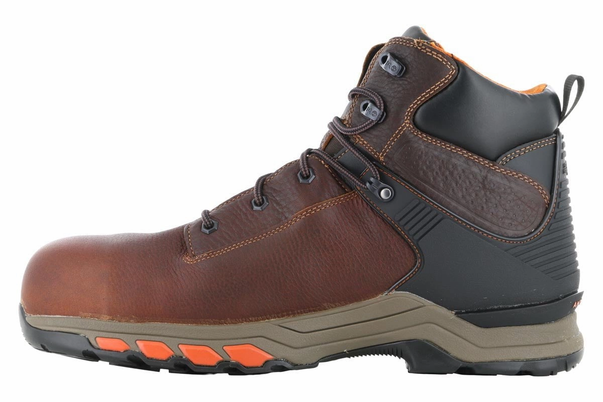 Timberland PRO Hypercharge 6" Composite Toe WP Boot Brown Lace-Up Style ReinforcedToe