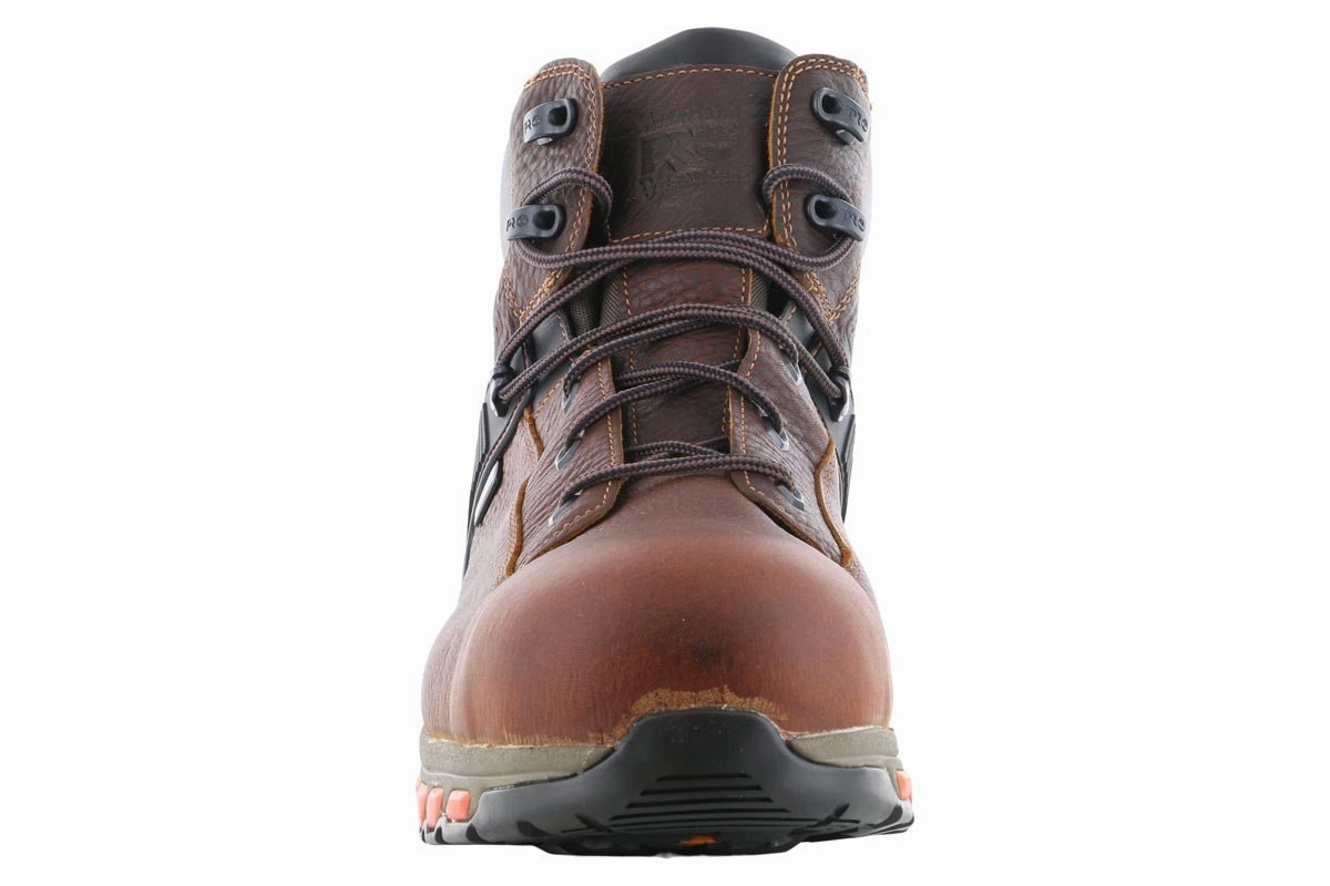 Padded Interior Windy Weather Timberland PRO Hypercharge 6" Composite Toe WP Boot Brown