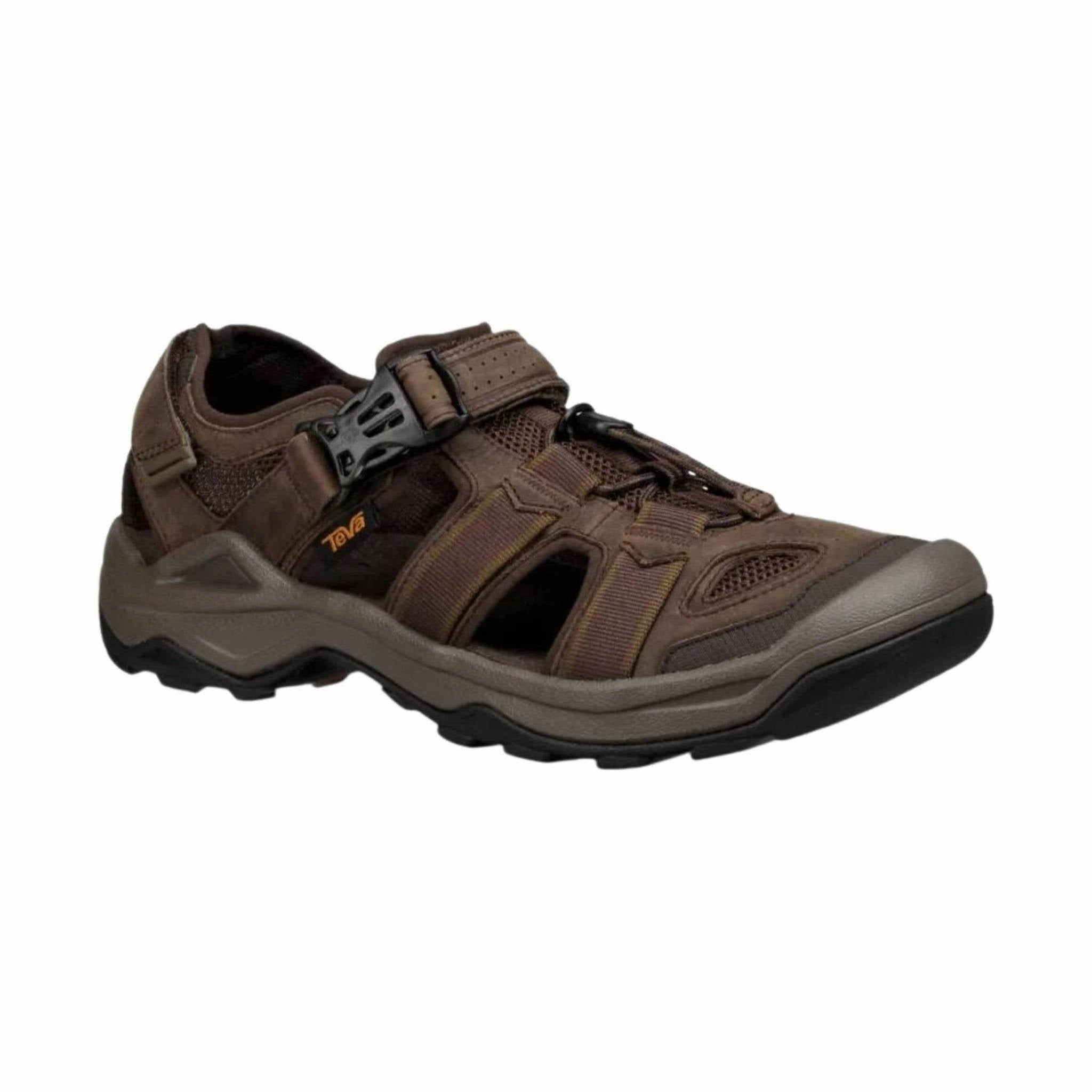 Sturdy Construction Teva Men's Omnium 2 Leather Hybrid Shoe - Turkish Coffee