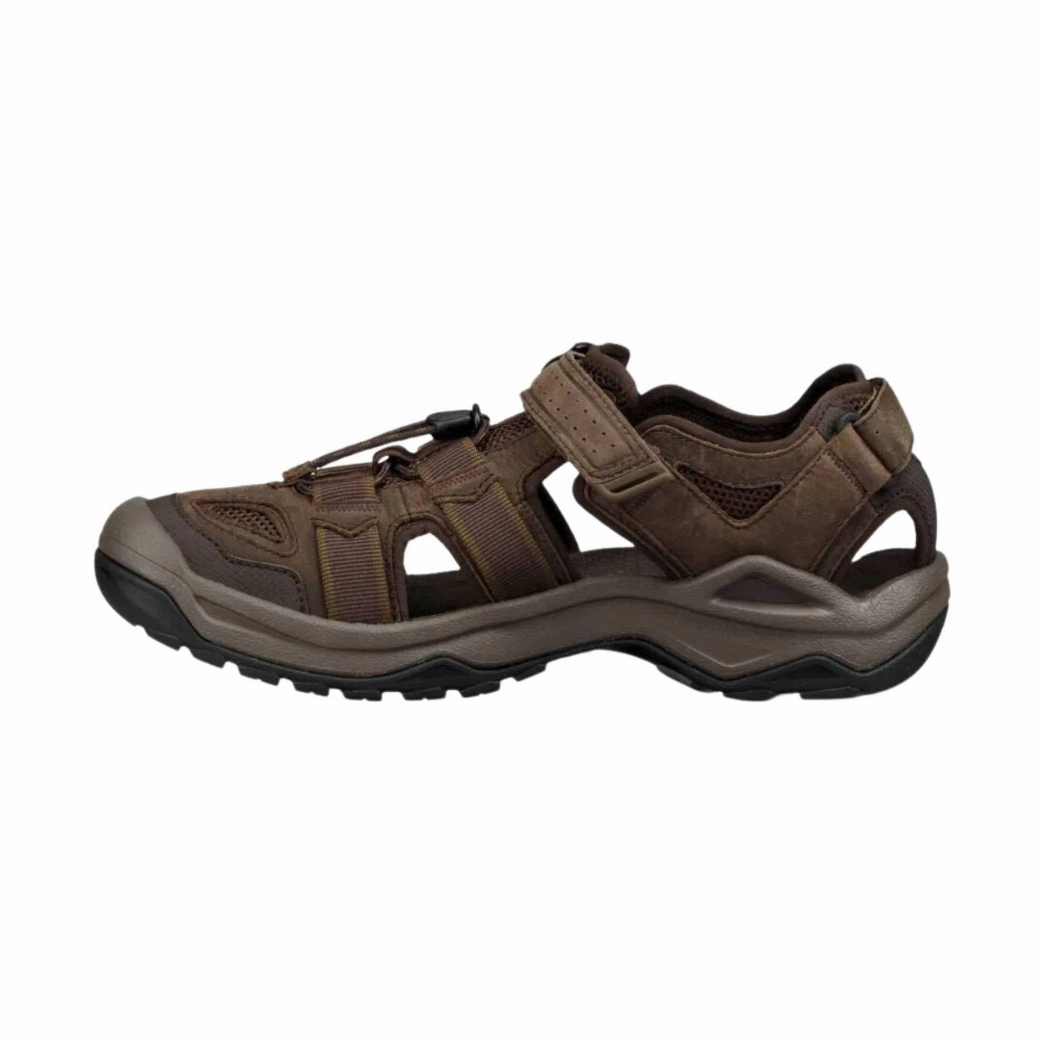 Lounge Mood Step Smart Teva Men's Omnium 2 Leather Hybrid Shoe - Turkish Coffee
