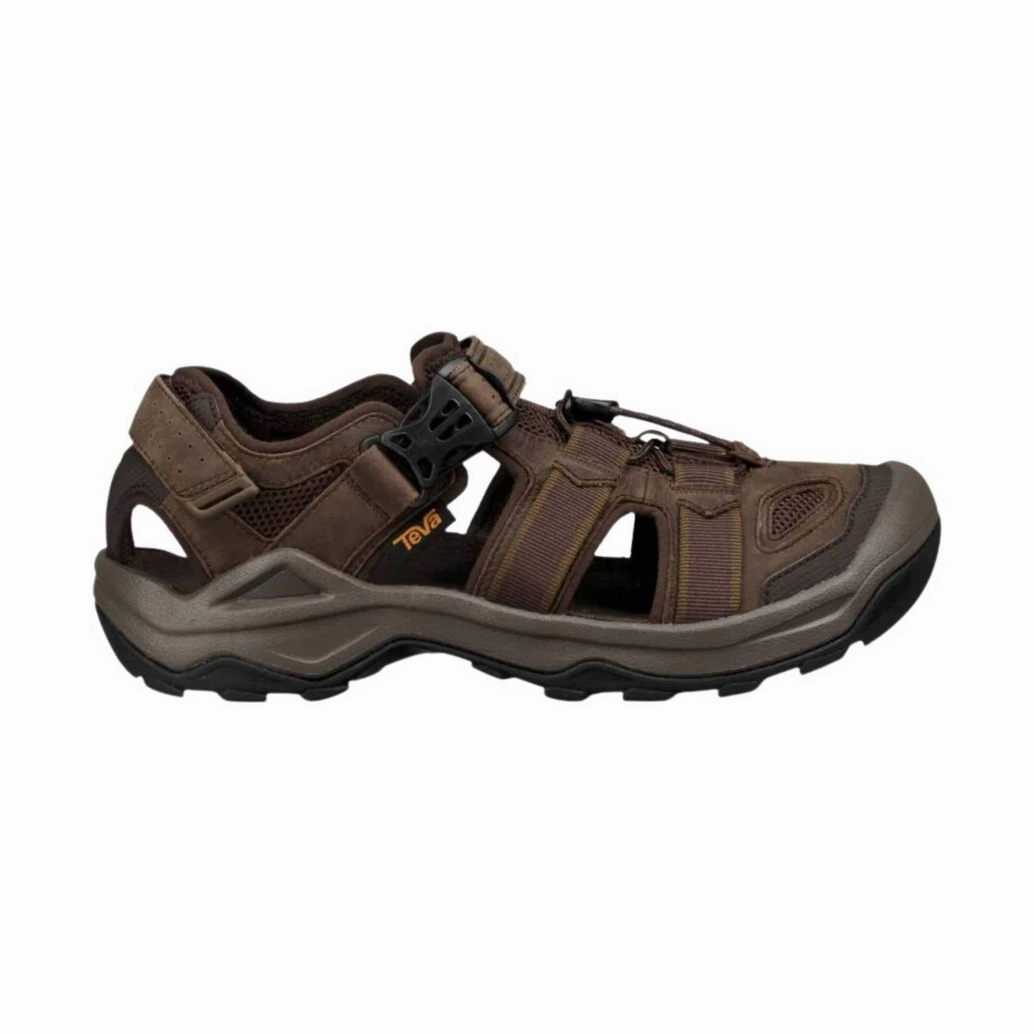 Support Feel Relaxed Footwear for Summer Teva Men's Omnium 2 Leather Hybrid Shoe - Turkish Coffee