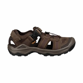 Support Feel Relaxed Footwear for Summer Teva Men's Omnium 2 Leather Hybrid Shoe - Turkish Coffee