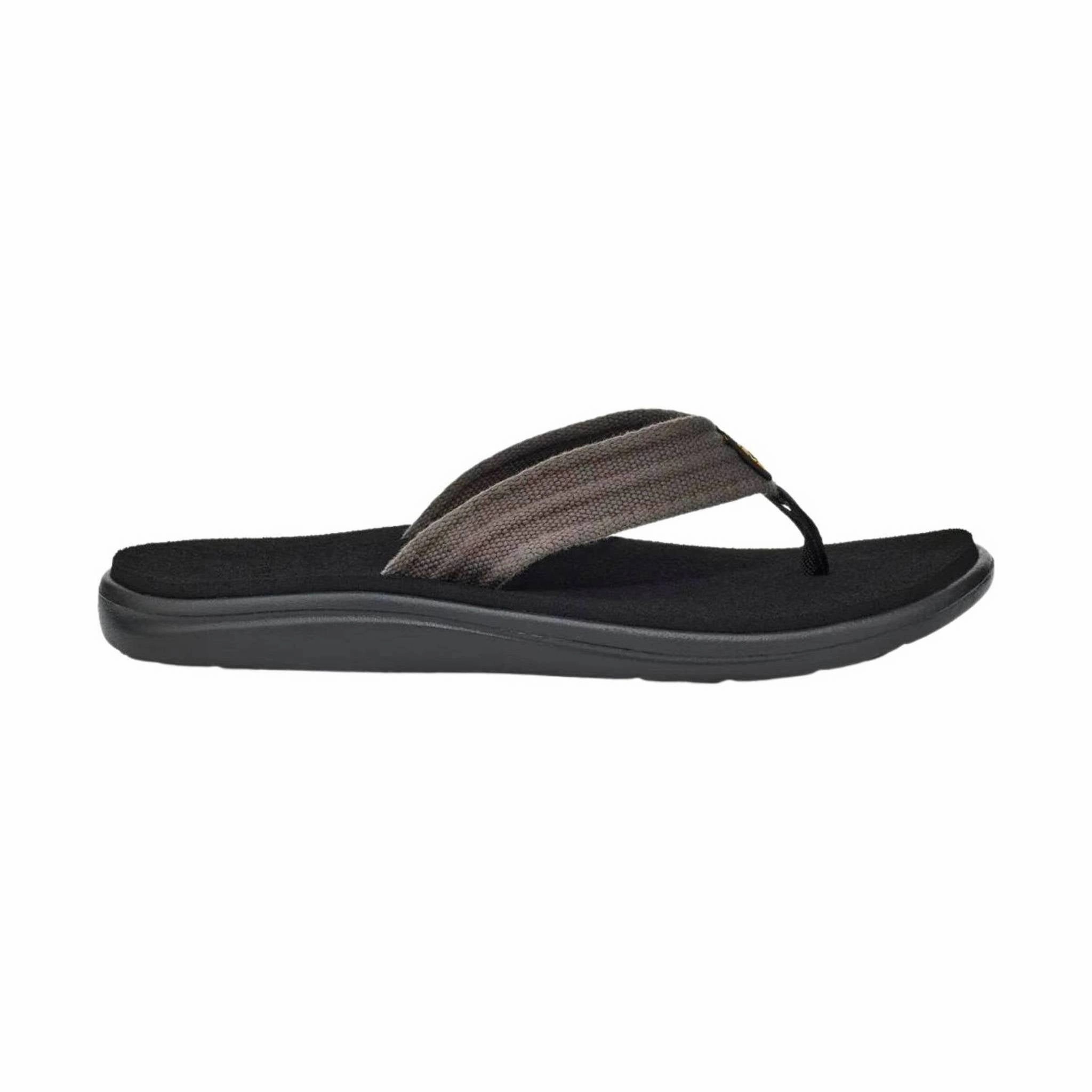 Teva Men's Voya Canvas Flip Flop - Drizzle Fashionable And Functional Wide Toe Box Design