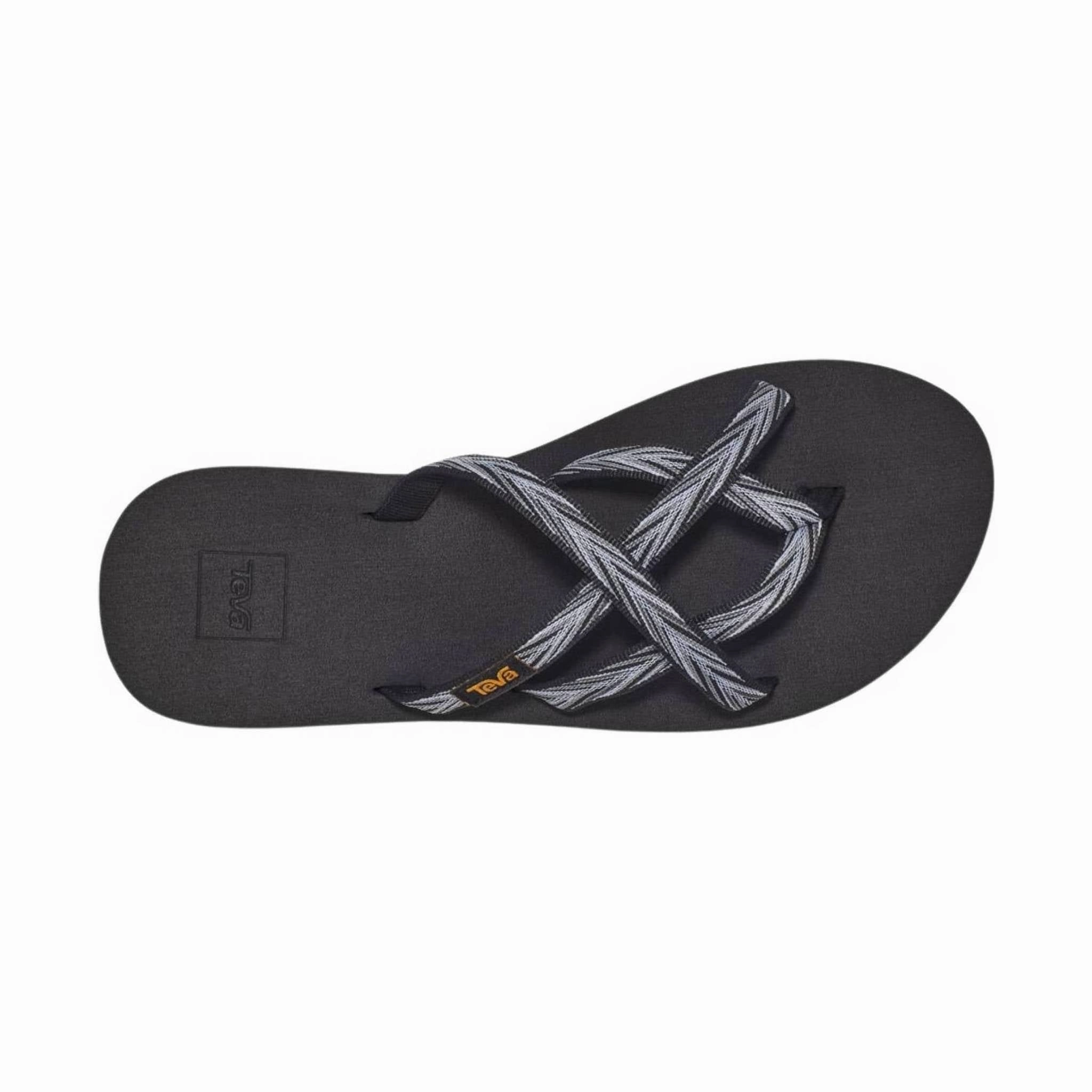 Water Friendly Construction Teva Women's Olowahu Sandal - Mix Black On Black