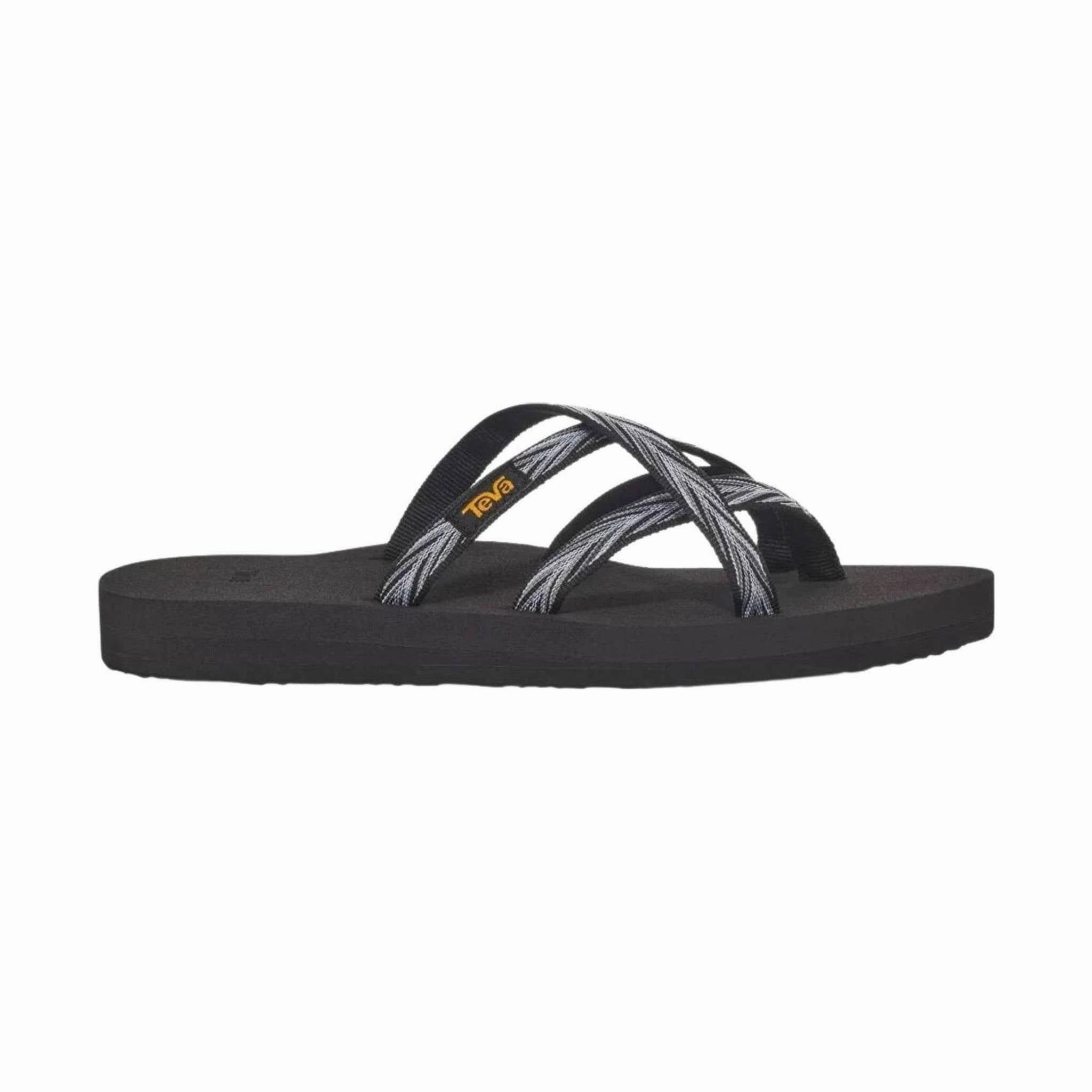 Teva Women's Olowahu Sandal - Mix Black On Black Shock absorption Foot Love