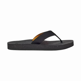 Pressure Relief Grid Design Teva Women's Reflip Flip Flop - Black