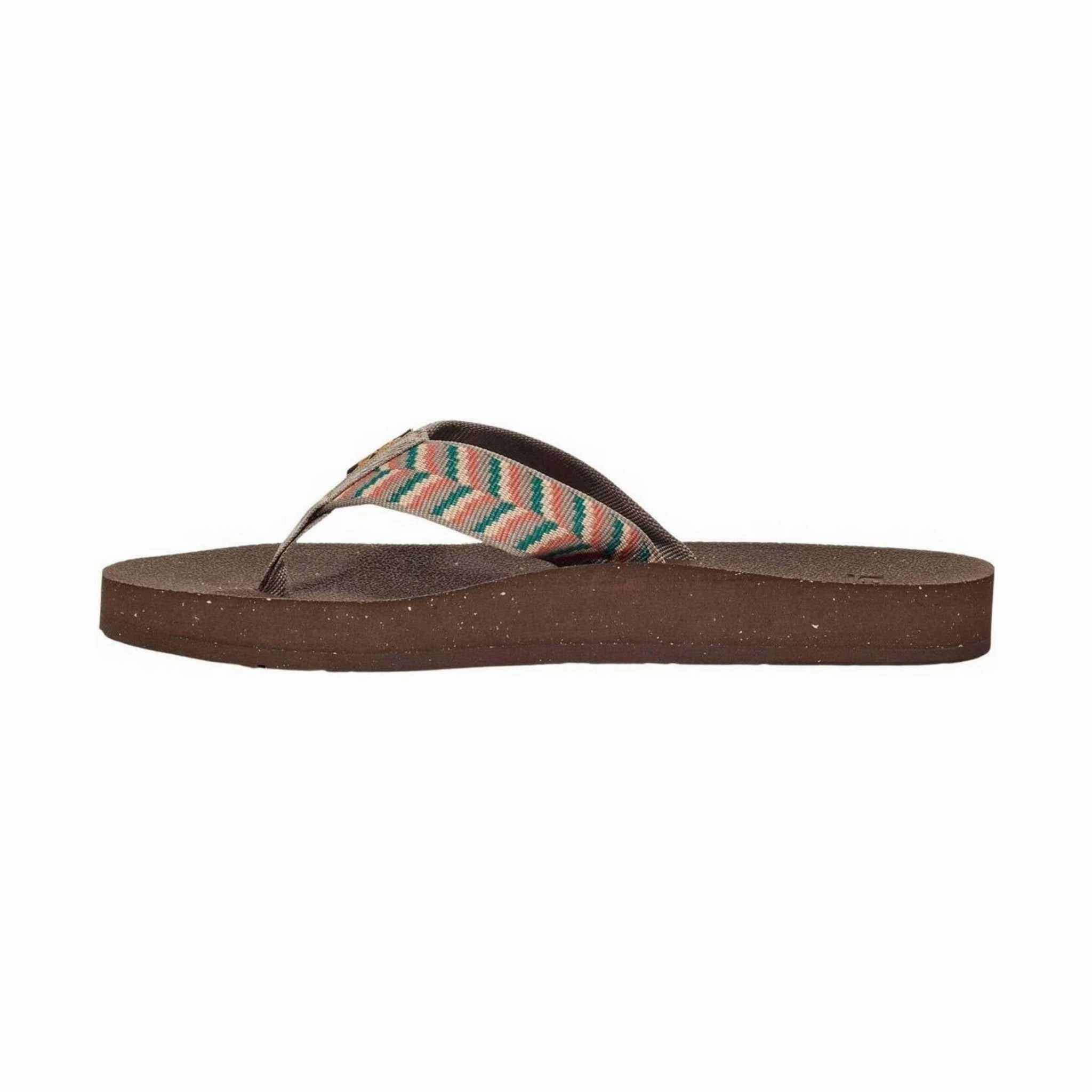 Teva Women's Reflip Flip Flop - Retro Geometric Neutral Outfit Friendly Walk Lightly