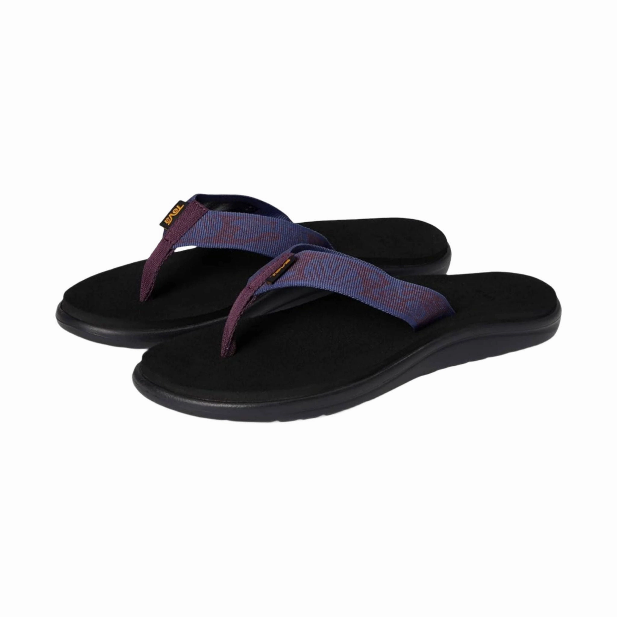 Embroidered Teva Women's Voya Flip Flop - Sirena Eggplant Purple
