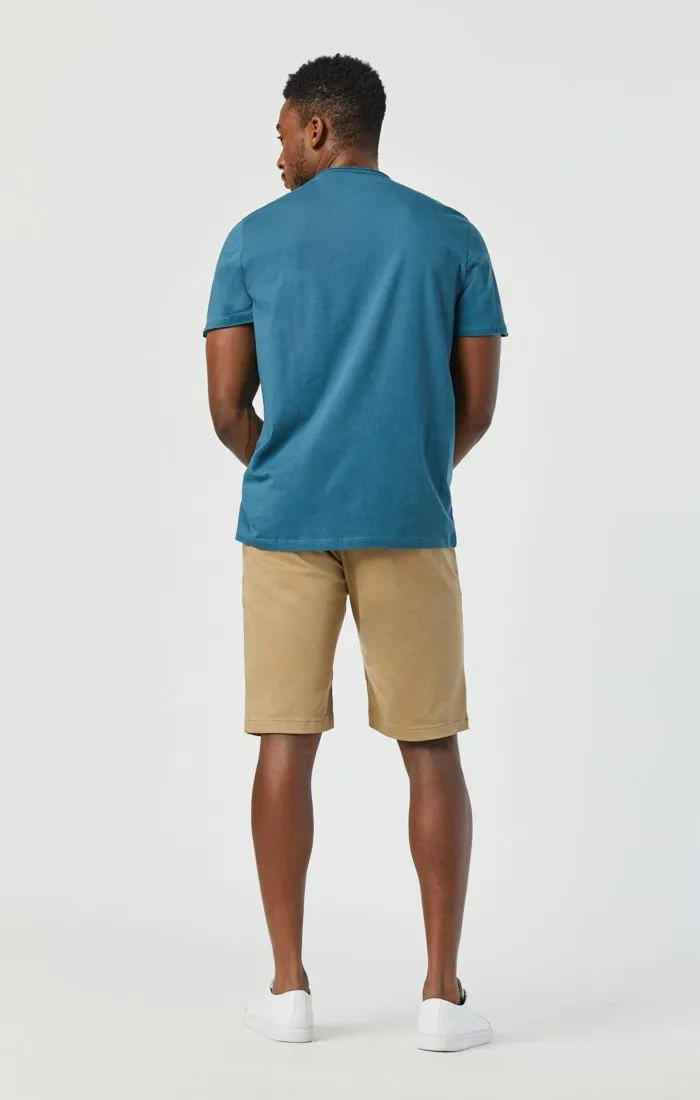 JACOB SHORTS IN BRITISH KHAKI TWILL hang dry