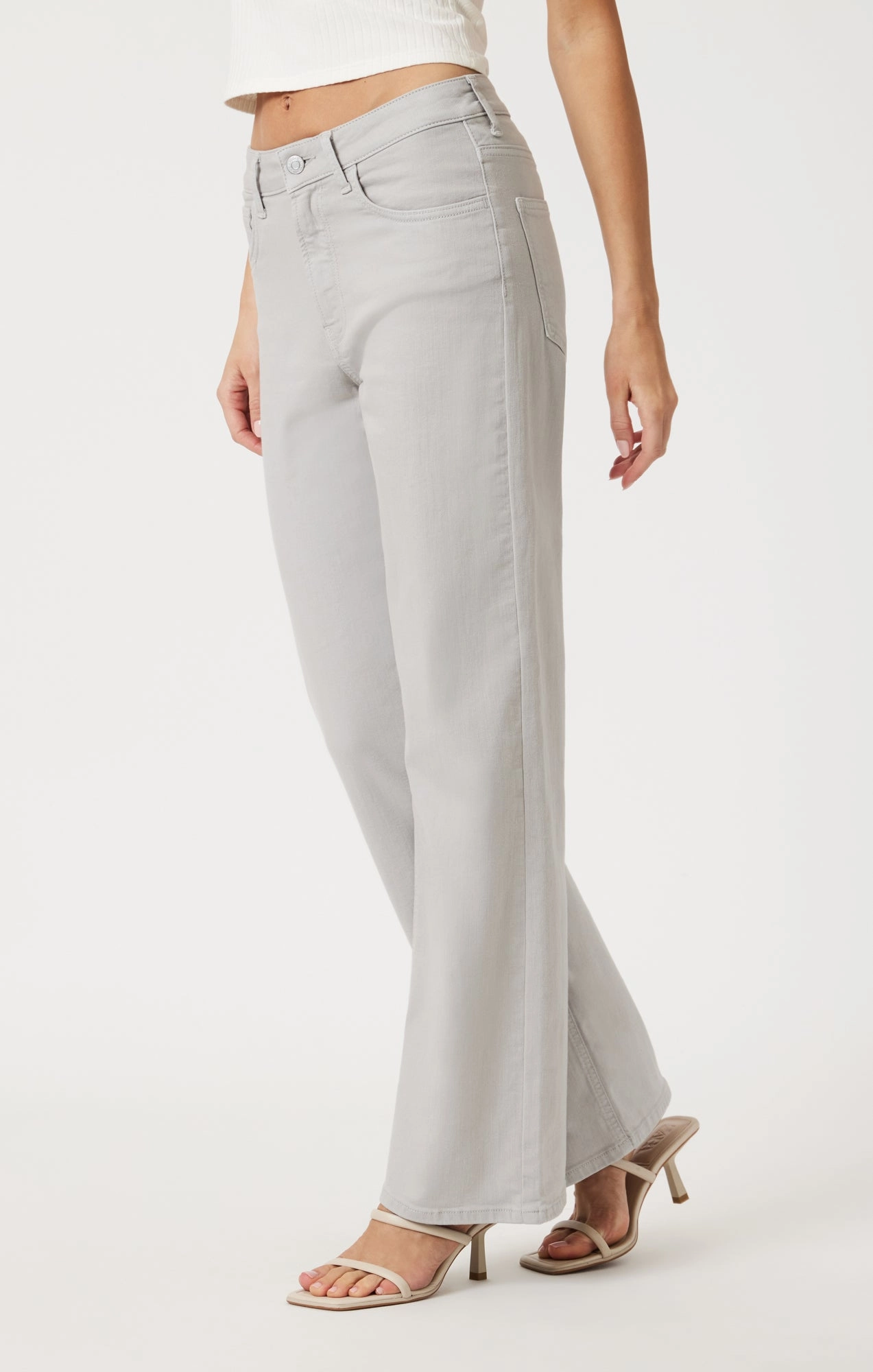 ALENA WIDE LEG IN MIRAGE GRAY FLEX BLUE Relaxed Fit Everyday Party Look