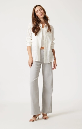 Durable Rivet Hardware Party Look Weekend Warrior ALENA WIDE LEG IN MIRAGE GRAY FLEX BLUE