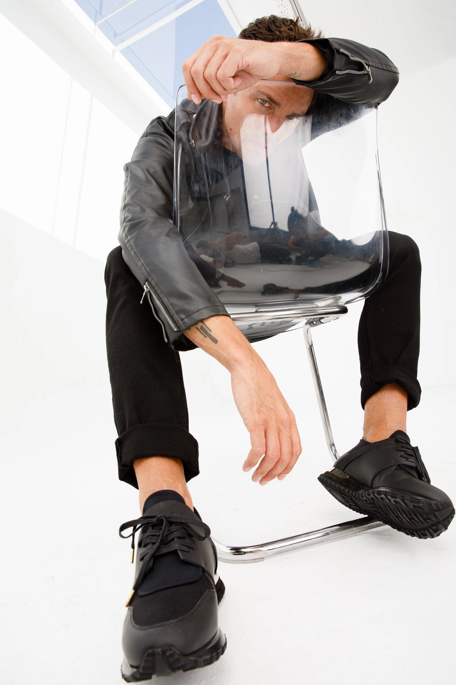 The Reno Black Leather Men Sneaker Final Sale! Active Gear