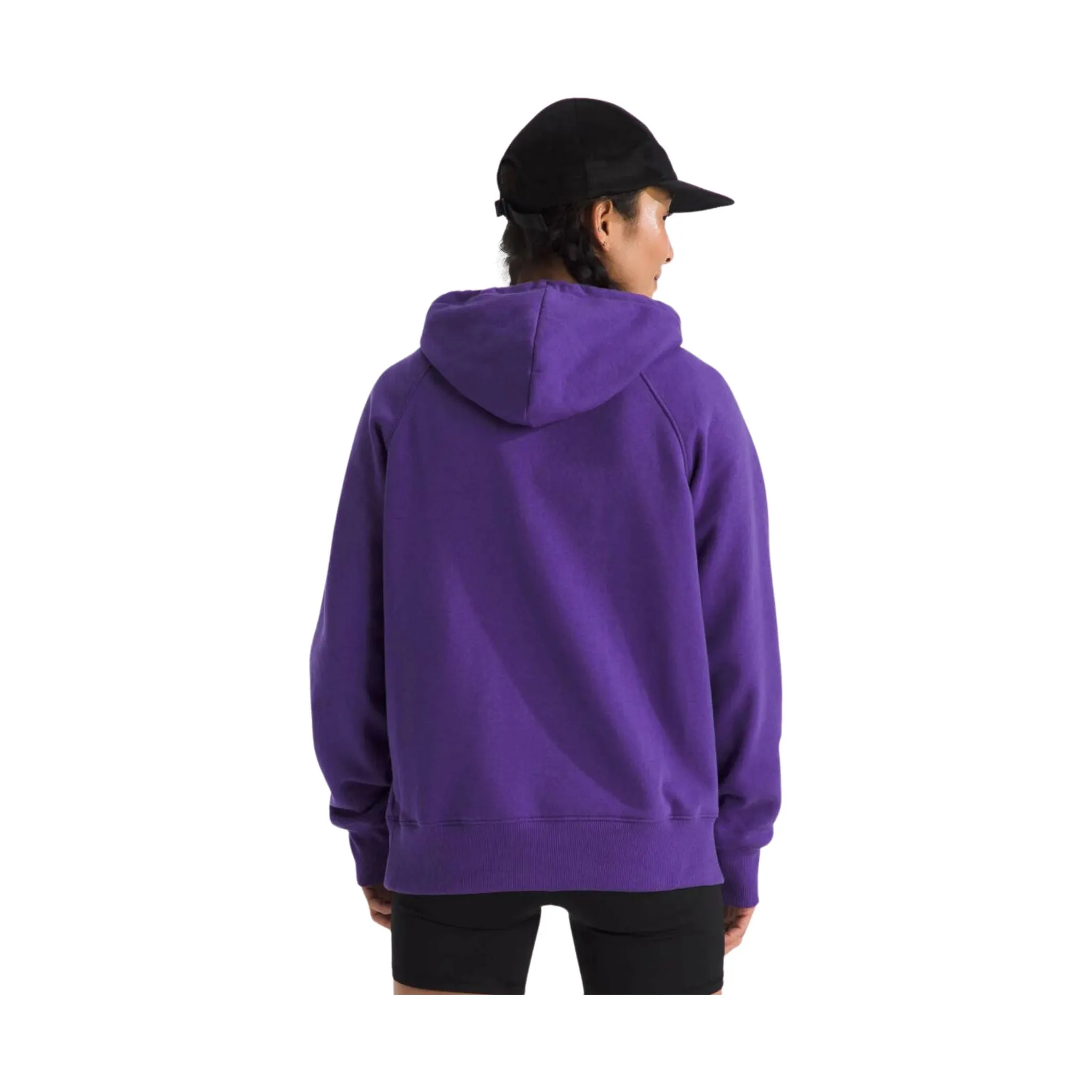 The North Face Women's Evolution Hoodie - Peak Purple product label information