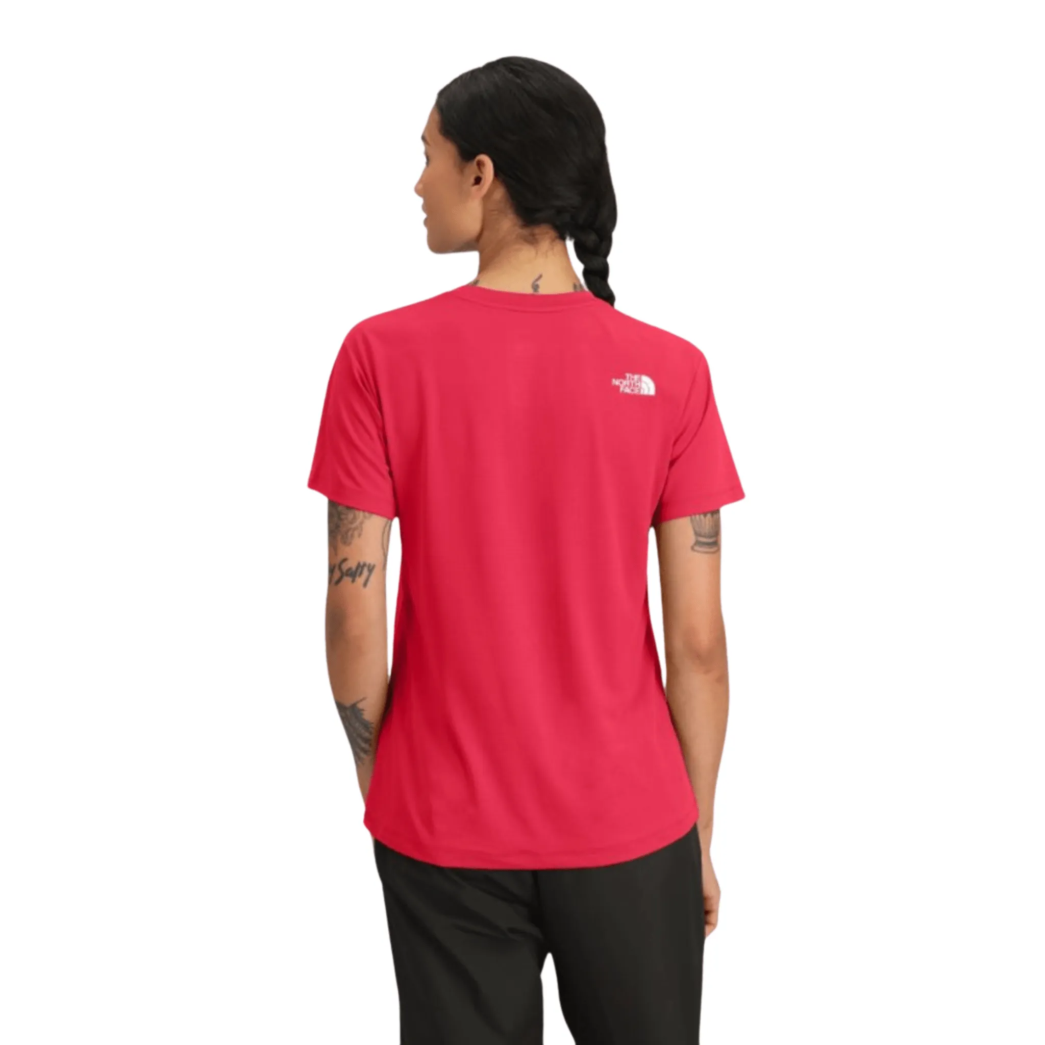 Anti Fade Technology AllDaySoftness The North Face Women's Flex FlashDry Tee - Hibiscus