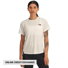 ThermalLining YarnBlend The North Face Women's Flex FlashDry Tee - White Dune
