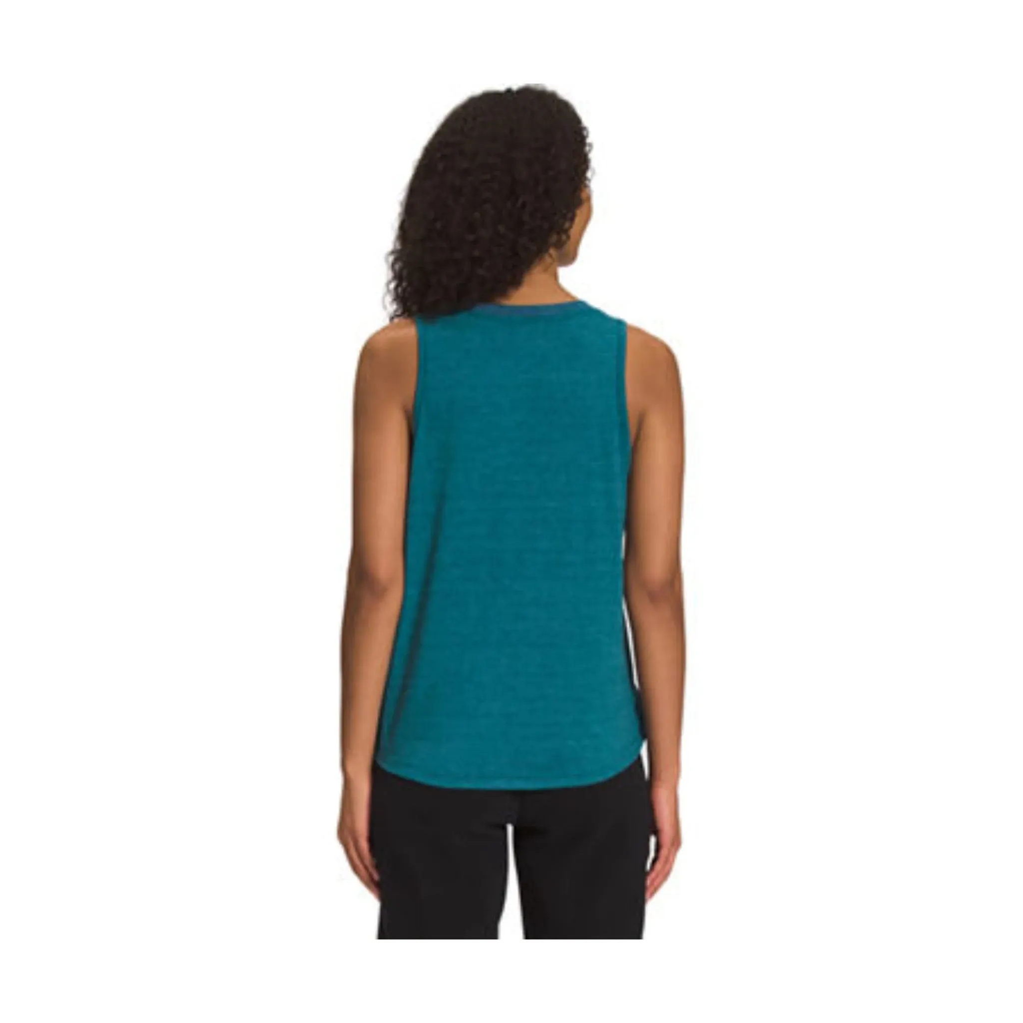 Airflow Weave Pattern The North Face Women's Simple Logo Tank - Blue Coral Heather