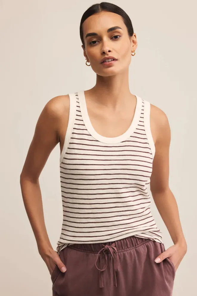 consumer preference The Perfect Striped Tank | Sandalwood Plus size options