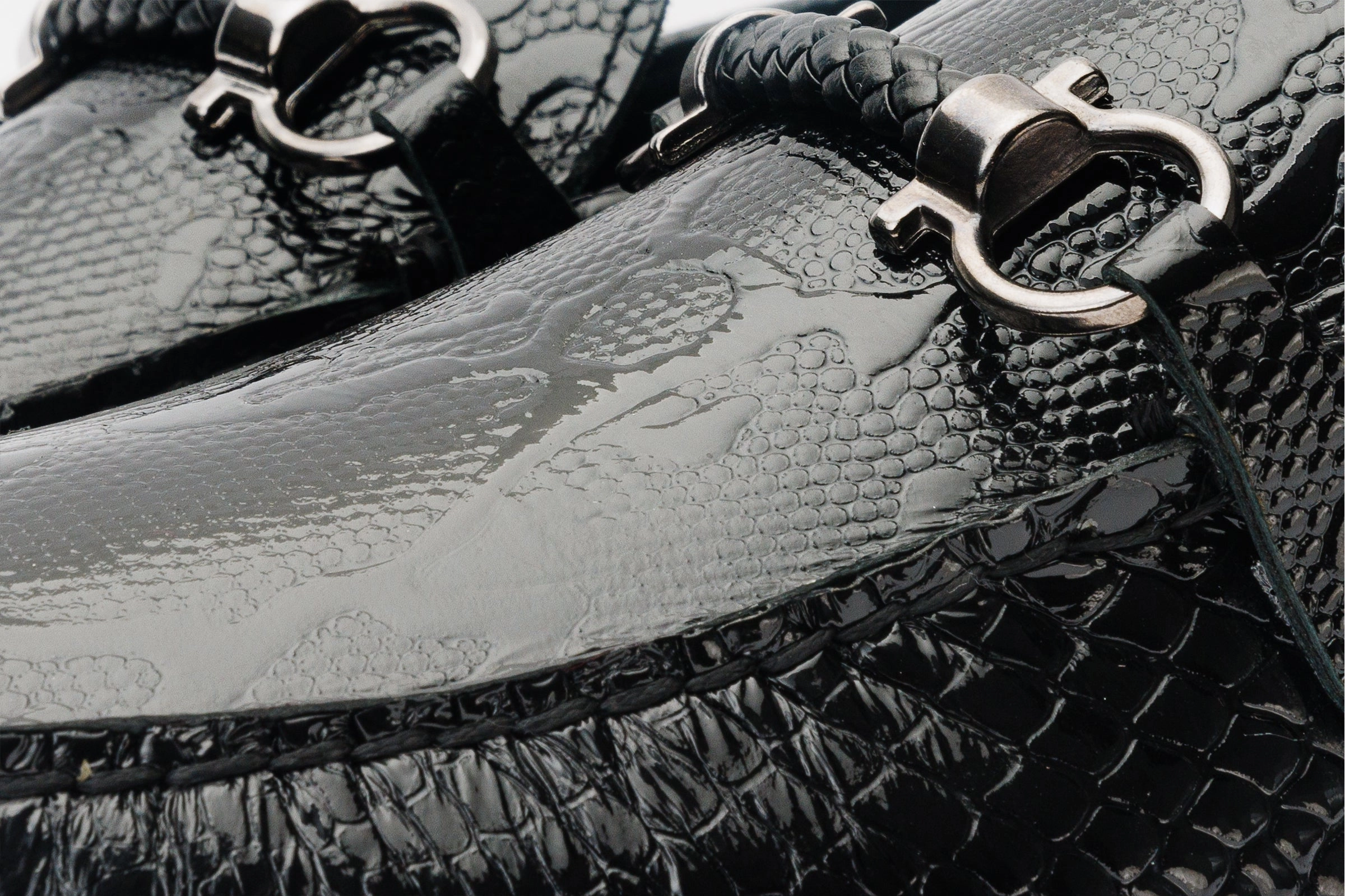 The Bologna Black Leather Bit Drive Loafer Men Shoe Textile Upper Footwear Style