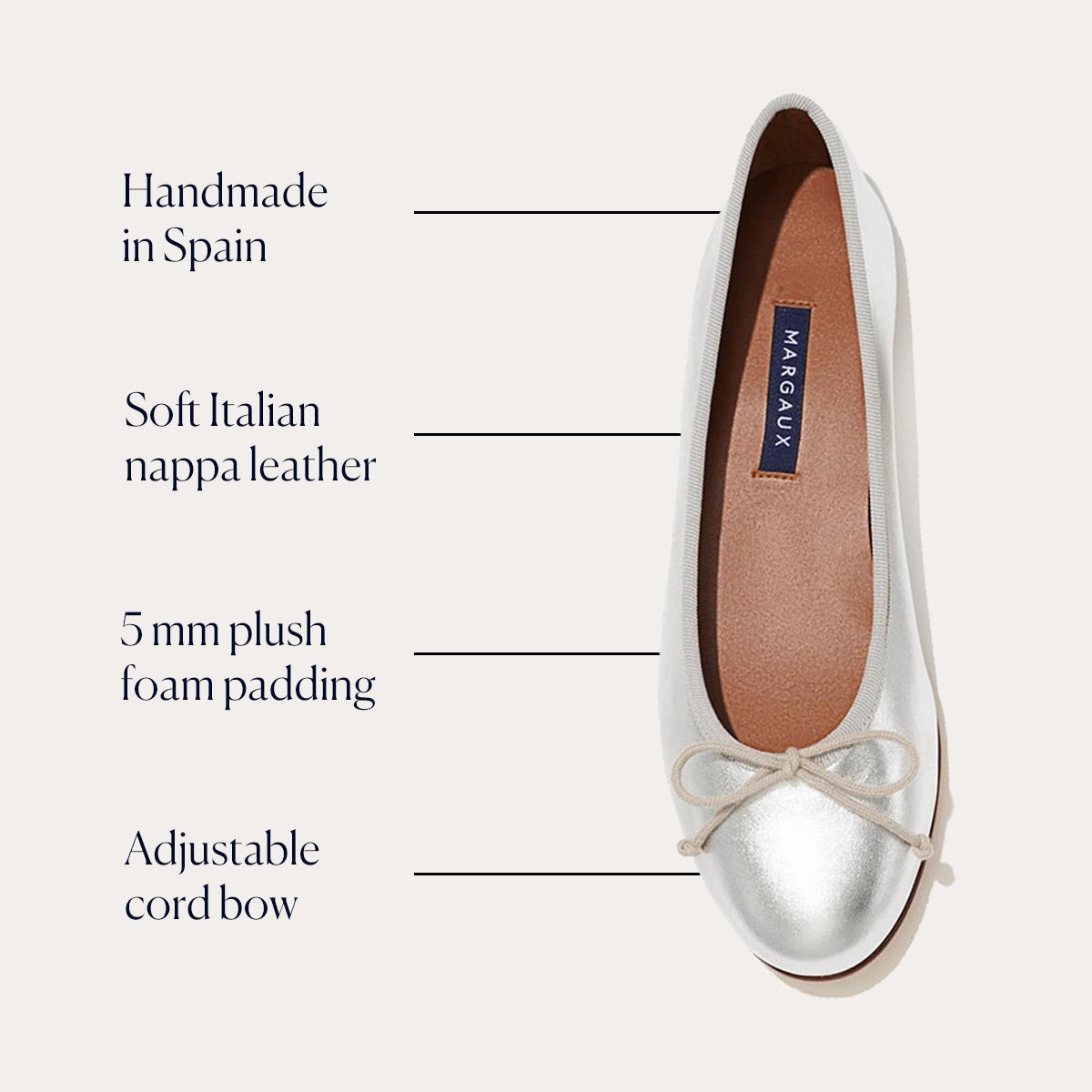 Chic Cushioning Resort Day The Demi - Silver Nappa