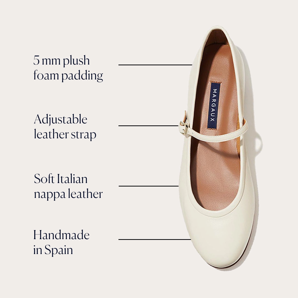 Cotton Feel The Demi Jane - Ecru Nappa