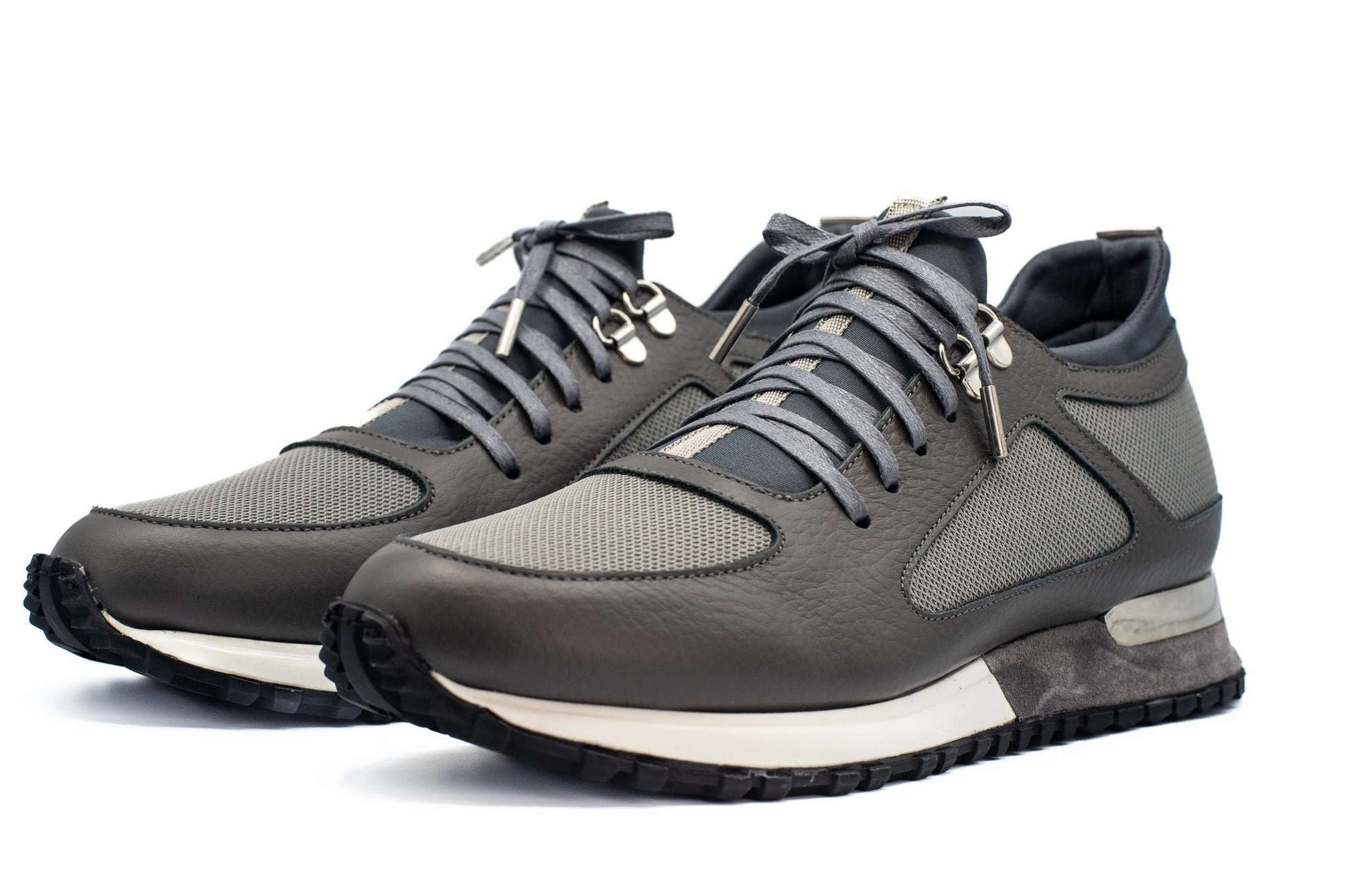 Elastic Band Comfort Rating The Dos Rios Grey Leather Men Sneaker Final Sale!