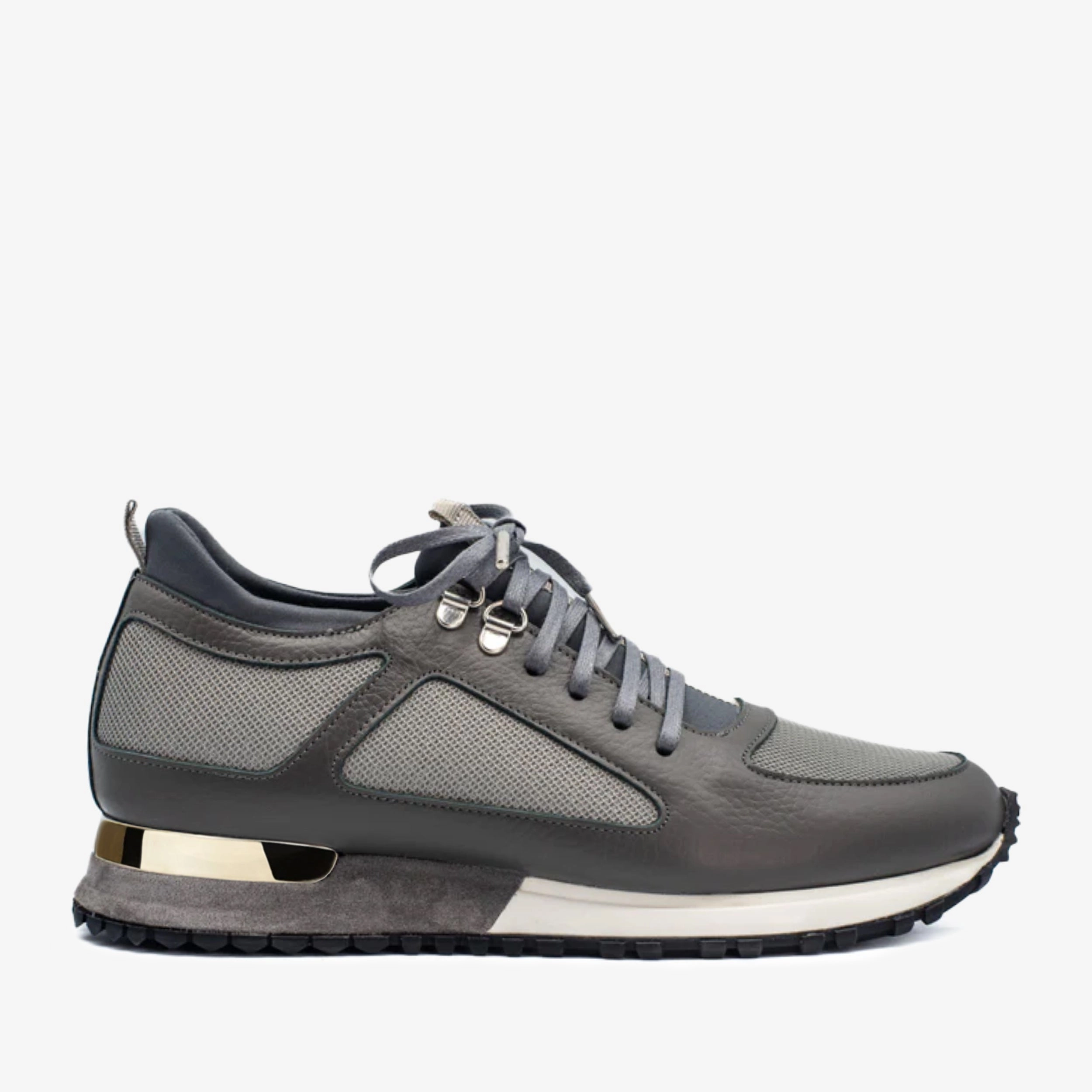 The Dos Rios Grey Leather Men Sneaker Final Sale! Workout Friendly